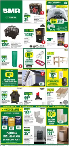 Preview of BMR weekly flyer / circulaire from shop BMR valid from Oct 1, 2026