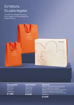 Natura catálogo Ciclo 11 -  Vista previa de la revista de la tienda Natura valido desde el 01/07/2026 | Página: 32 | Productos: Bolsa, Caja