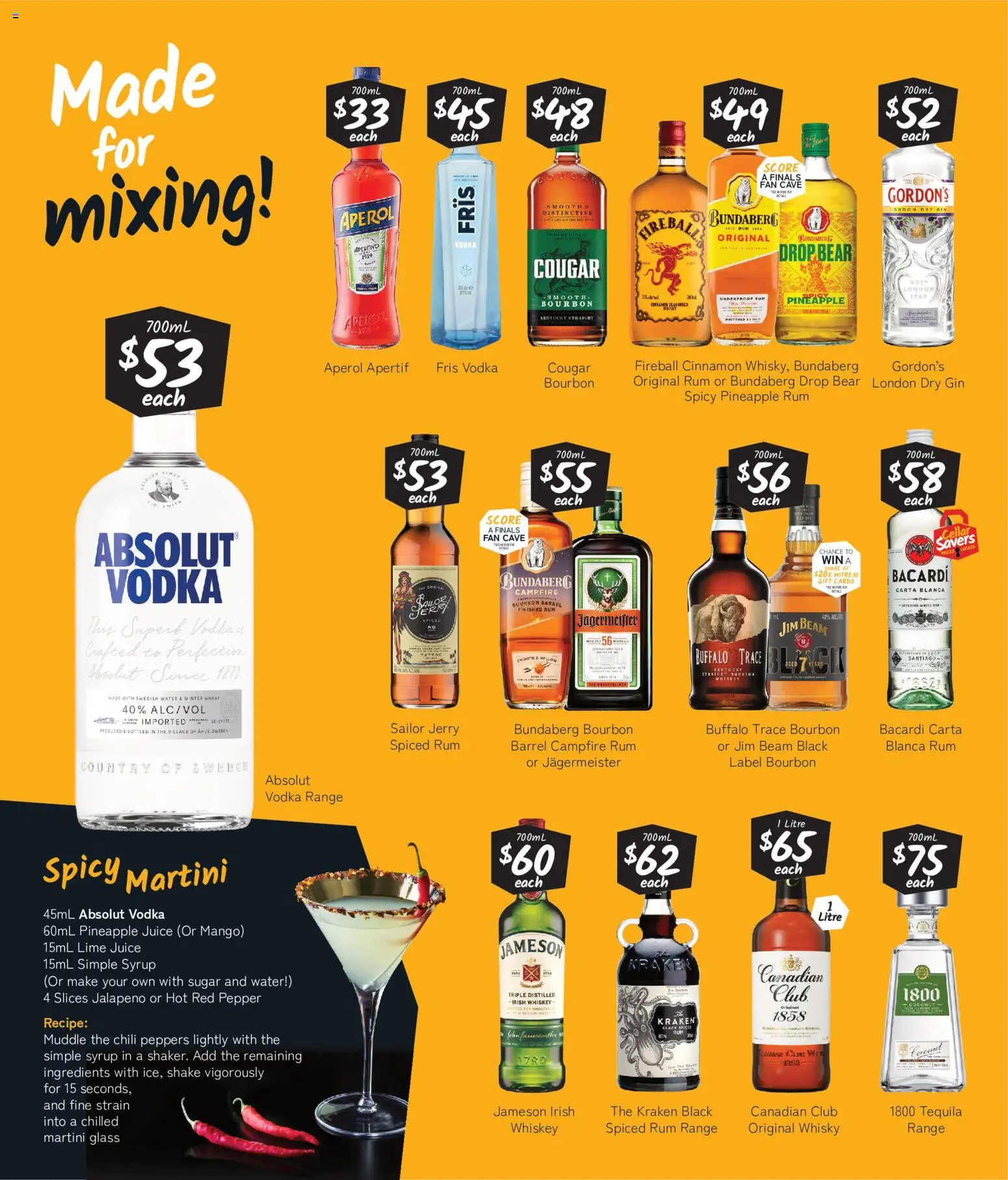 Cellarbrations catalogue - valid from 21/09/2026 | Page: 5 | Products: Syrup, Vodka, Pepper, Fan