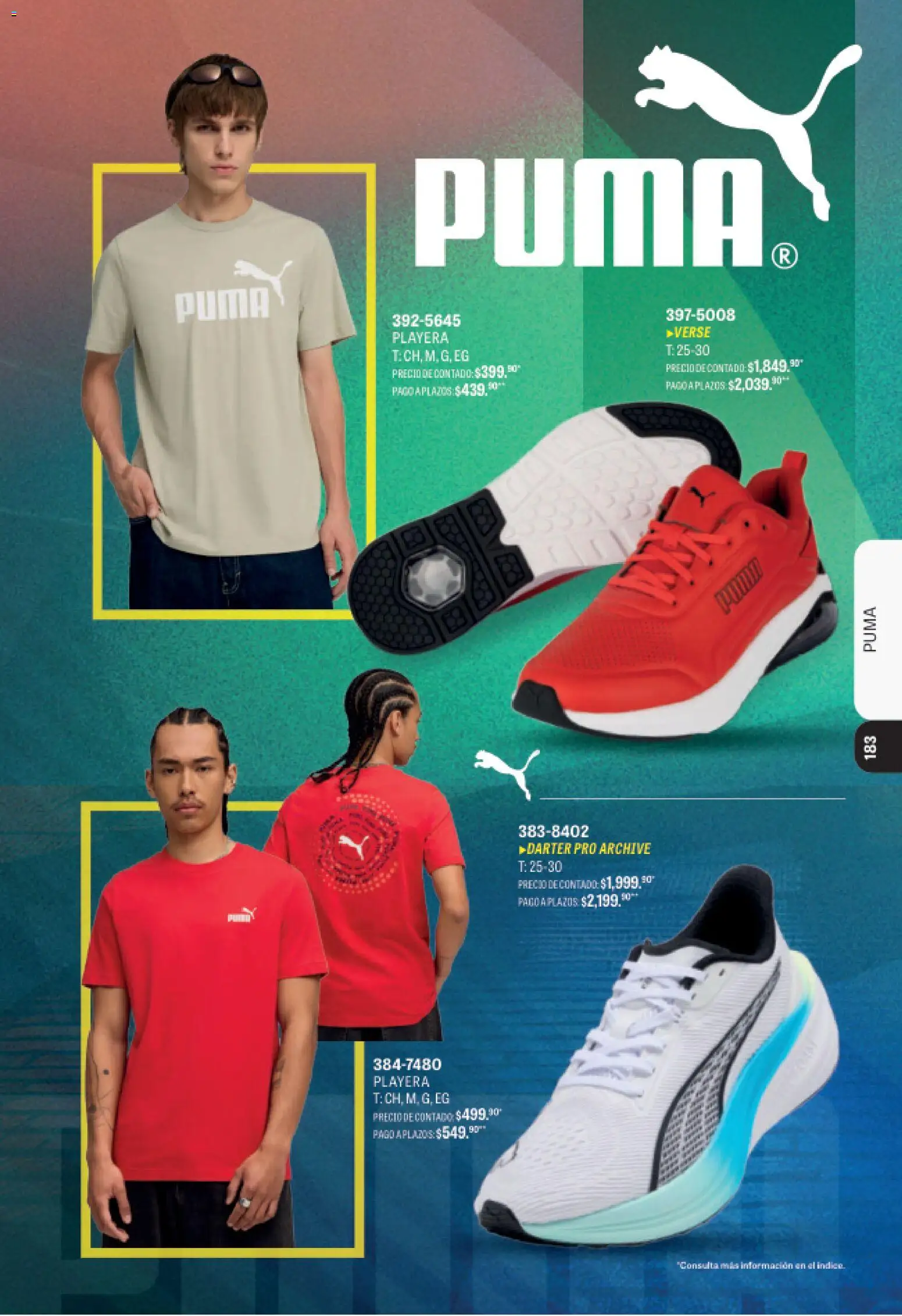 Nuevas ofertas de Andrea válidas en toda la República Mexicana desde el 09/08/2026. ¡Encuentra las mejores ofertas en Andrea catálogo Deportivo Completo! | Página: 183 | Productos: Playera