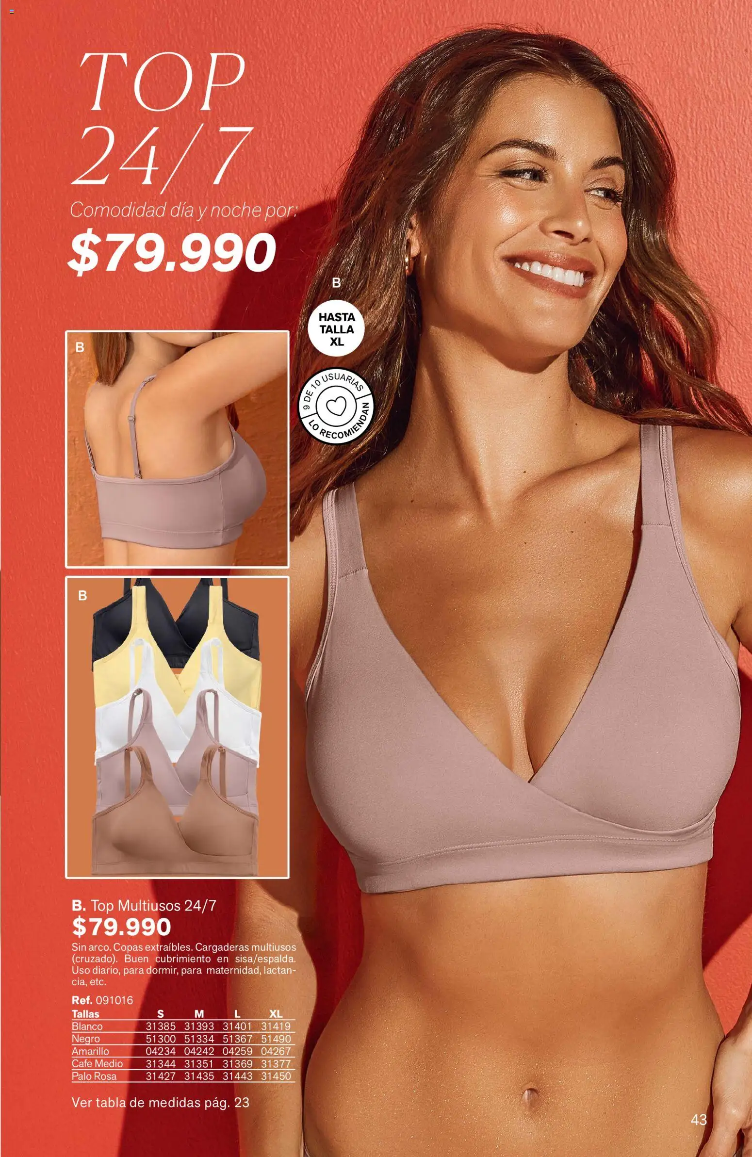 Leonisa revista - valida desde el 01/10/2026 | Página: 43 | Productos: Top, Café