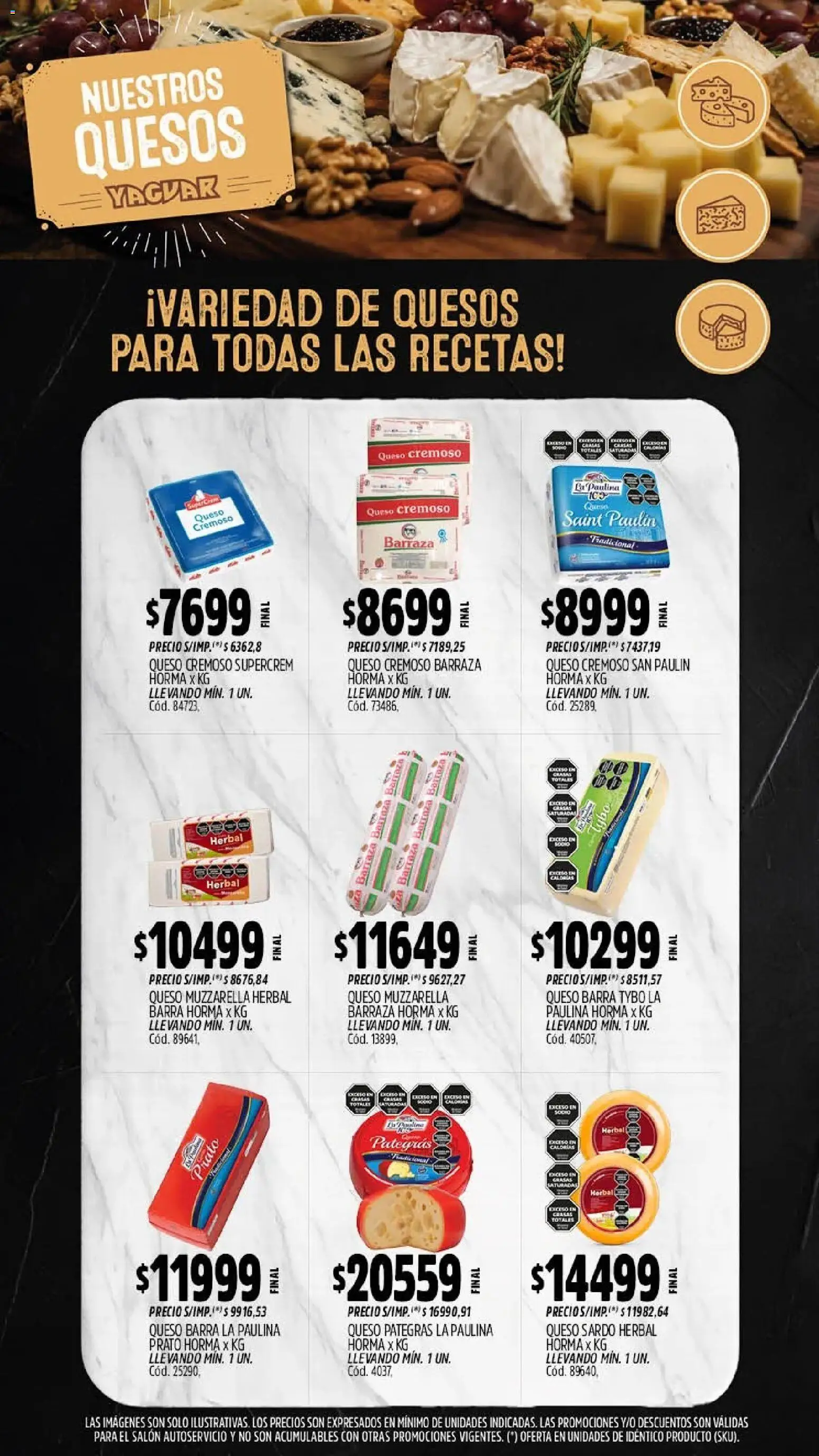 Yaguar - Oferta Semanal General Roca │ válido desde el 21/09/2026 | Página: 8 | Productos: Muzzarella, Queso