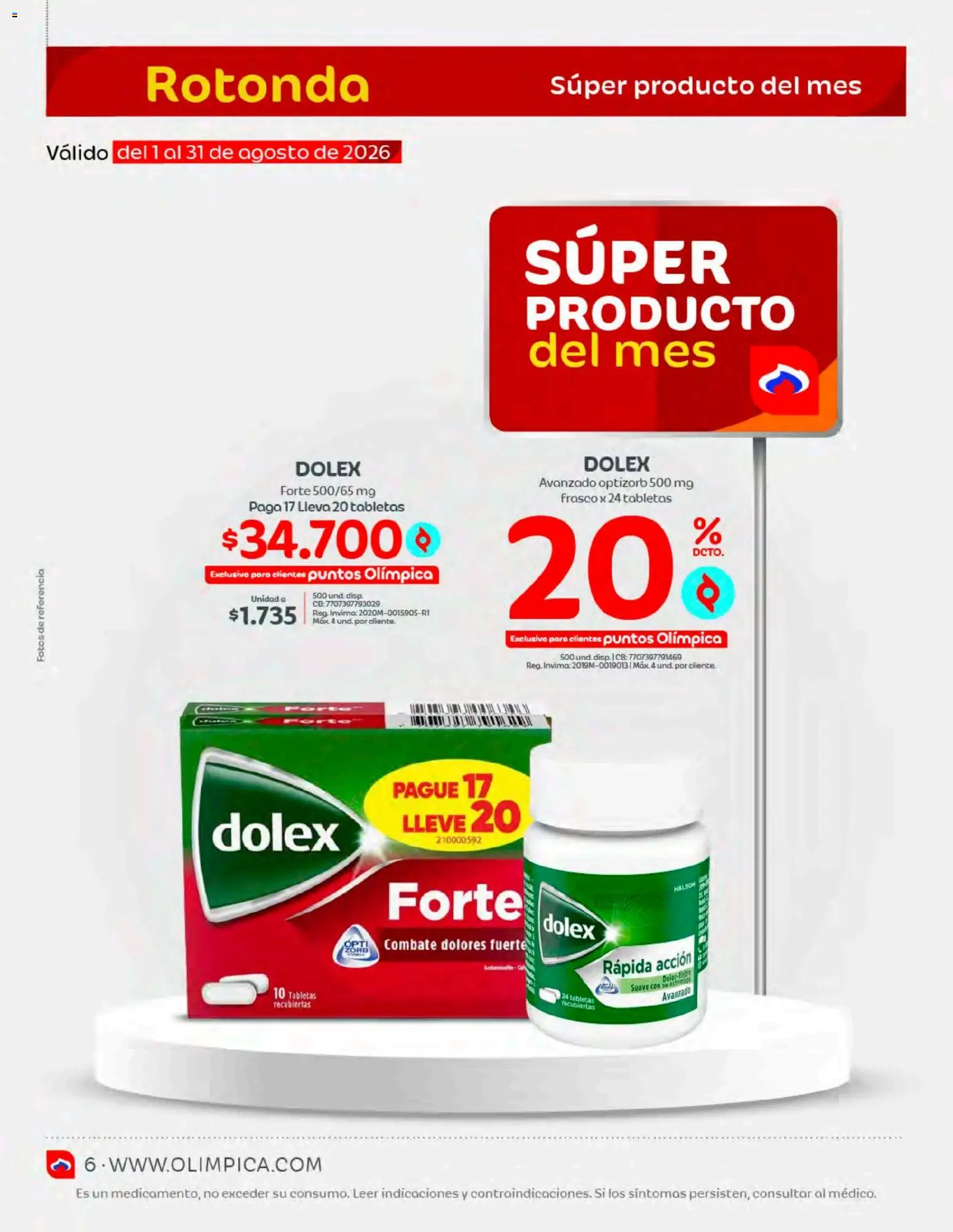 Olímpica revista - valida desde el 01/08/2026 | Página: 6