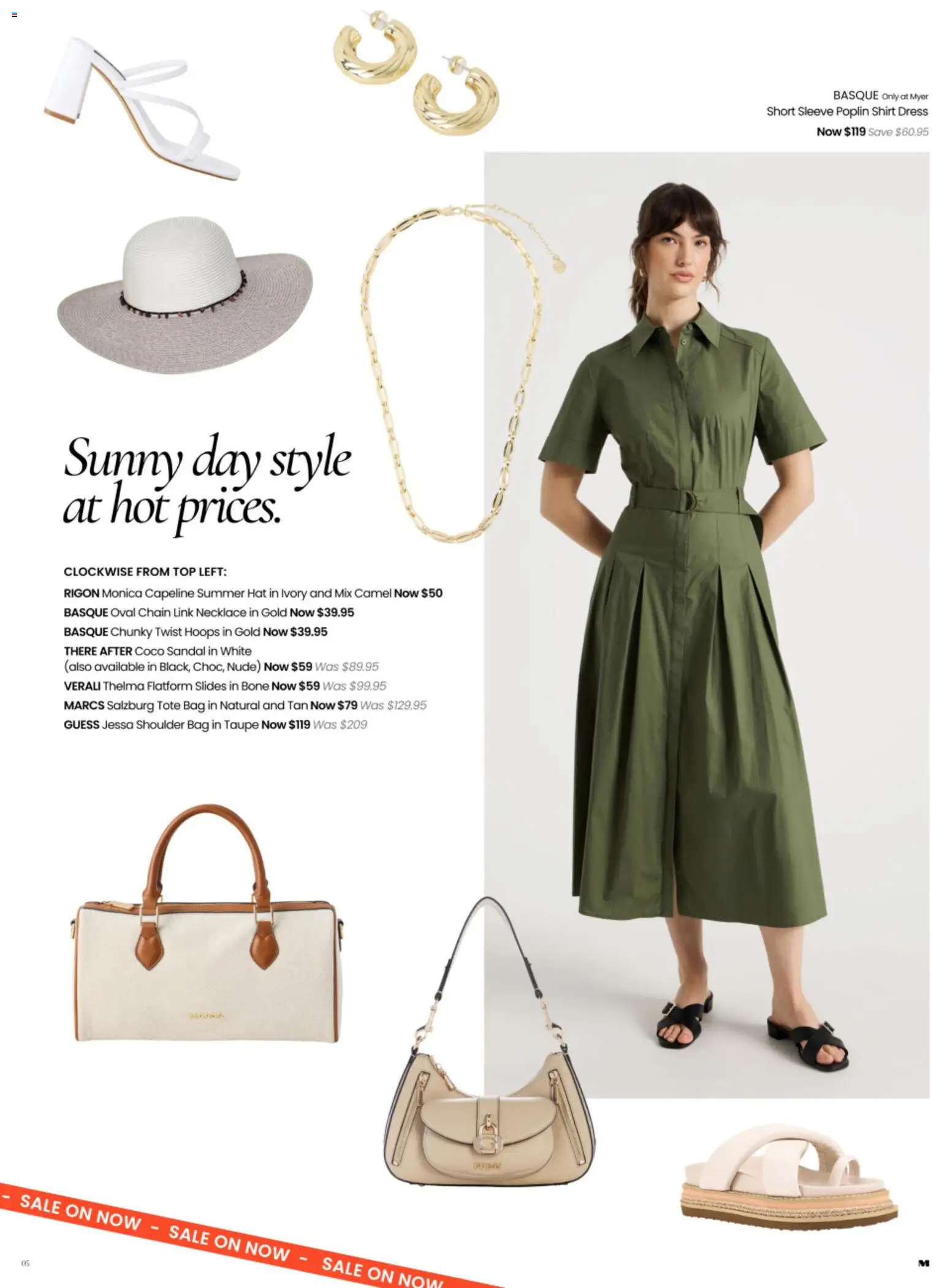Myer catalogue - valid from 09/09/2026 | Page: 5 | Products: Chain, Dress, Shirt dress, Hat