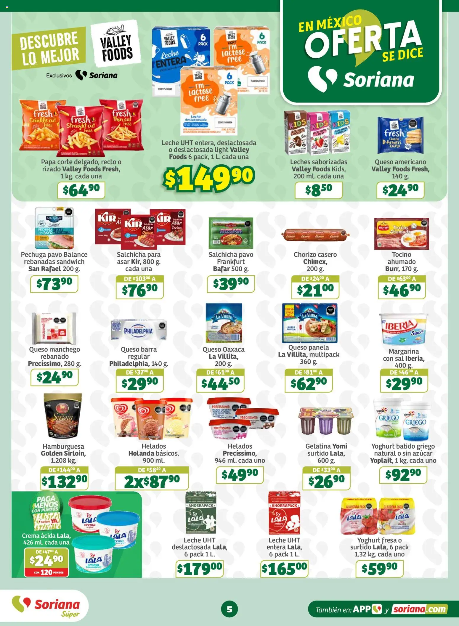 Nuevas ofertas de Soriana válidas en toda la República Mexicana desde el 06/08/2026. ¡Encuentra las mejores ofertas en Soriana Oferta se dice Soriana Súper Nacional! | Página: 5