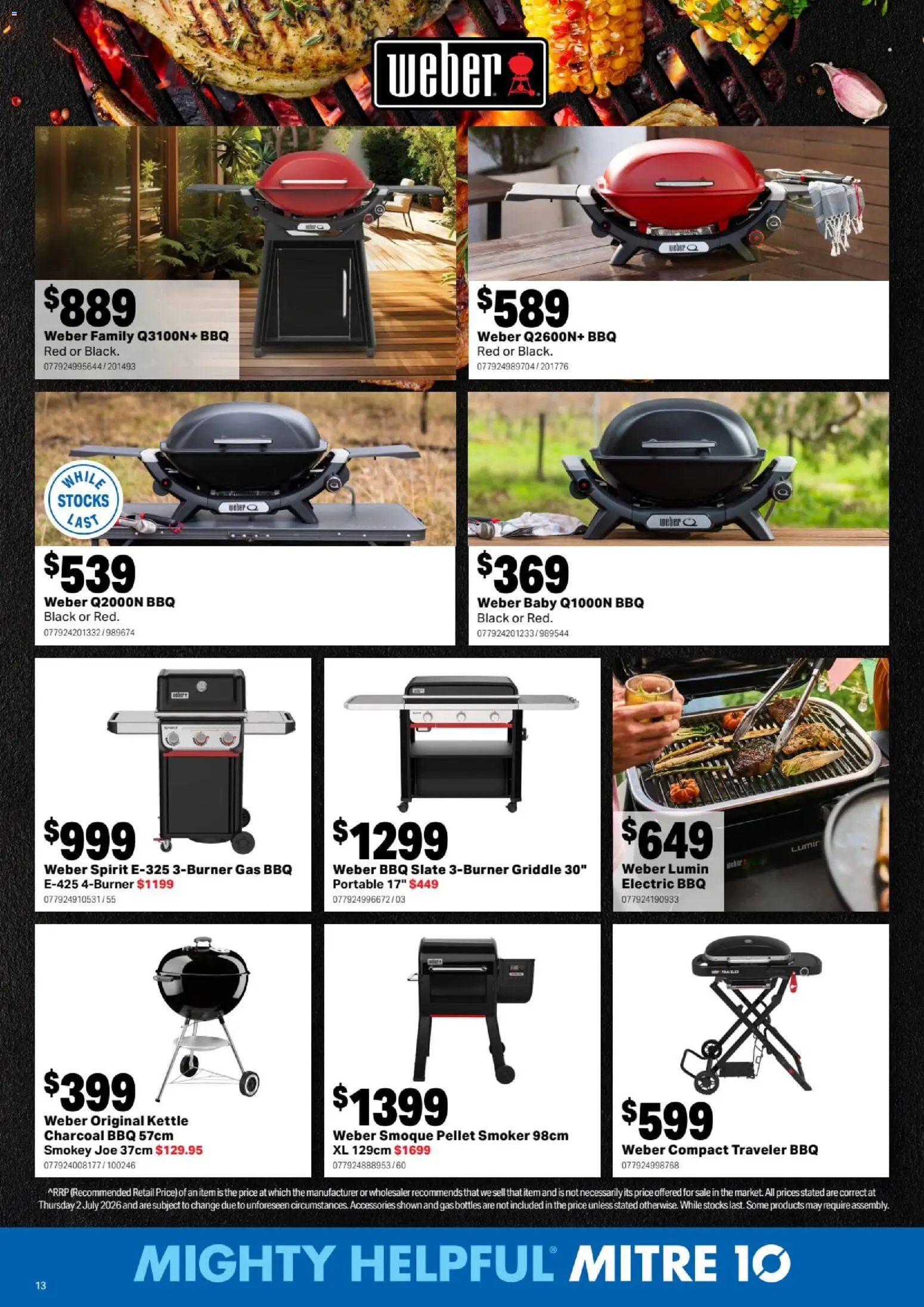 Mitre 10 catalogue - valid from 12/08/2026 | Page: 13 | Products: Accessories, Portable, Kettle, Charcoal