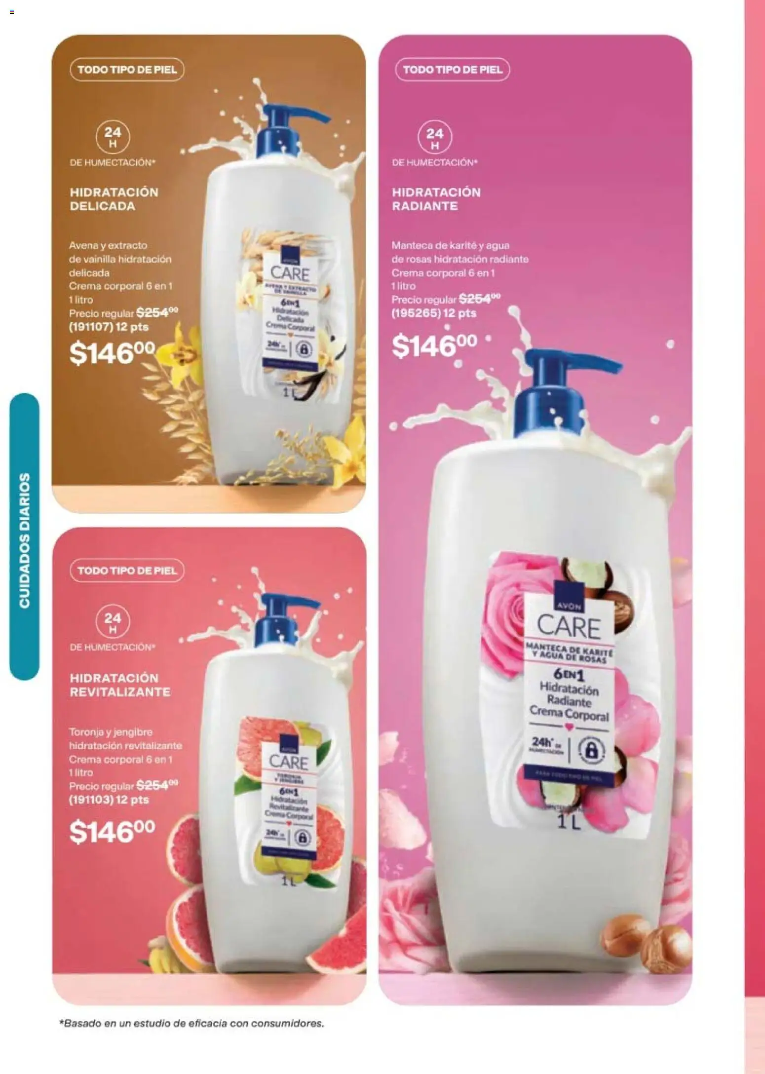 Nuevas ofertas de AVON válidas en toda la República Mexicana desde el 11/09/2026. ¡Encuentra las mejores ofertas en AVON campaña 14 2026! | Página: 132 | Productos: Toronja, Vainilla, Radiante, Jengibre