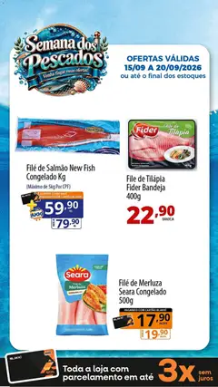 Akki Atacadista ofertas Pescados - Pré-Visualização do folheto da loja Akki Atacadista, válido de 15/09/2026