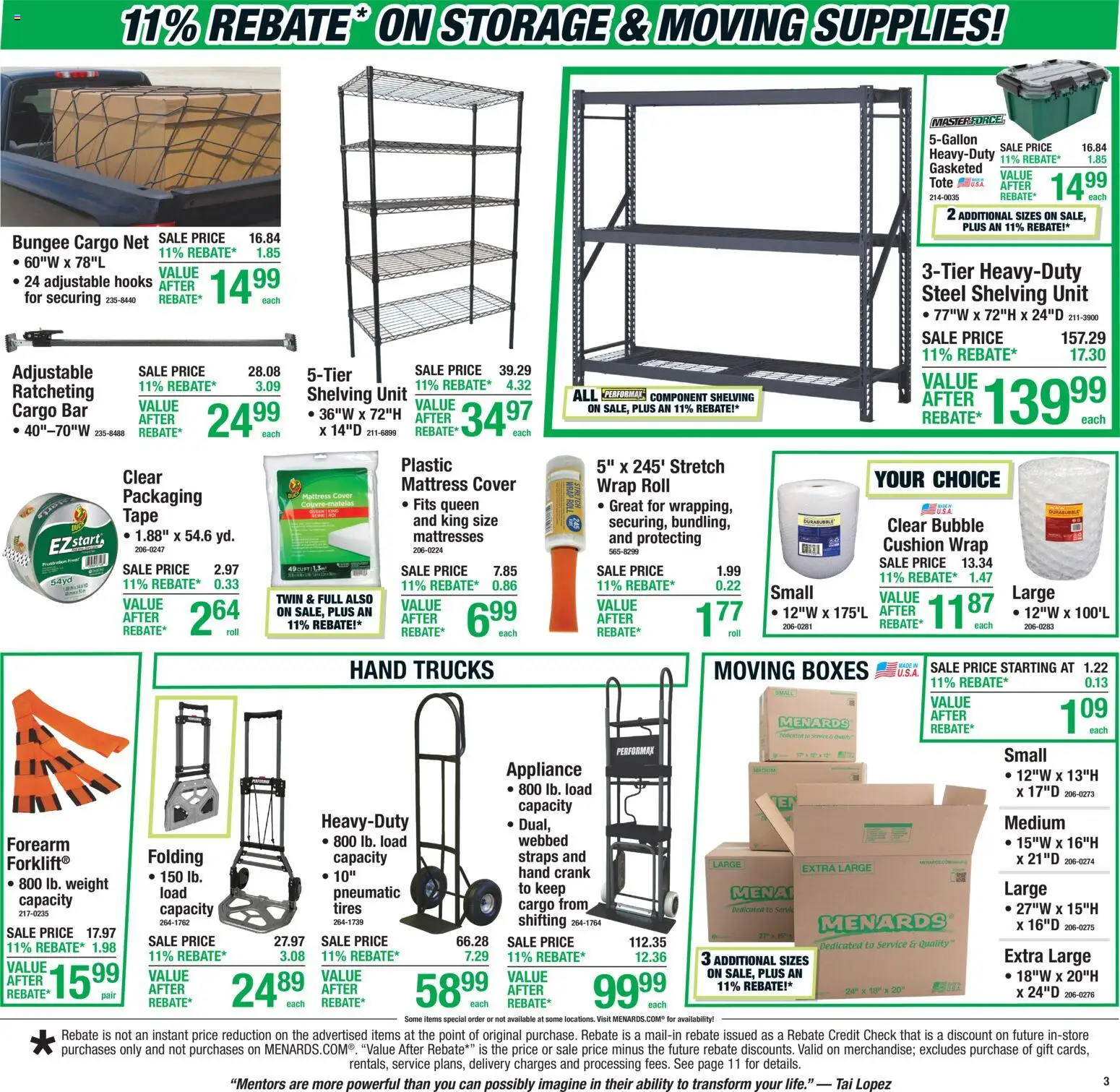 Menards Weekly Ad - valid from 07/23/2026 | Page: 5 | Products: Pneumatic, Mattress, Cushion, Peach