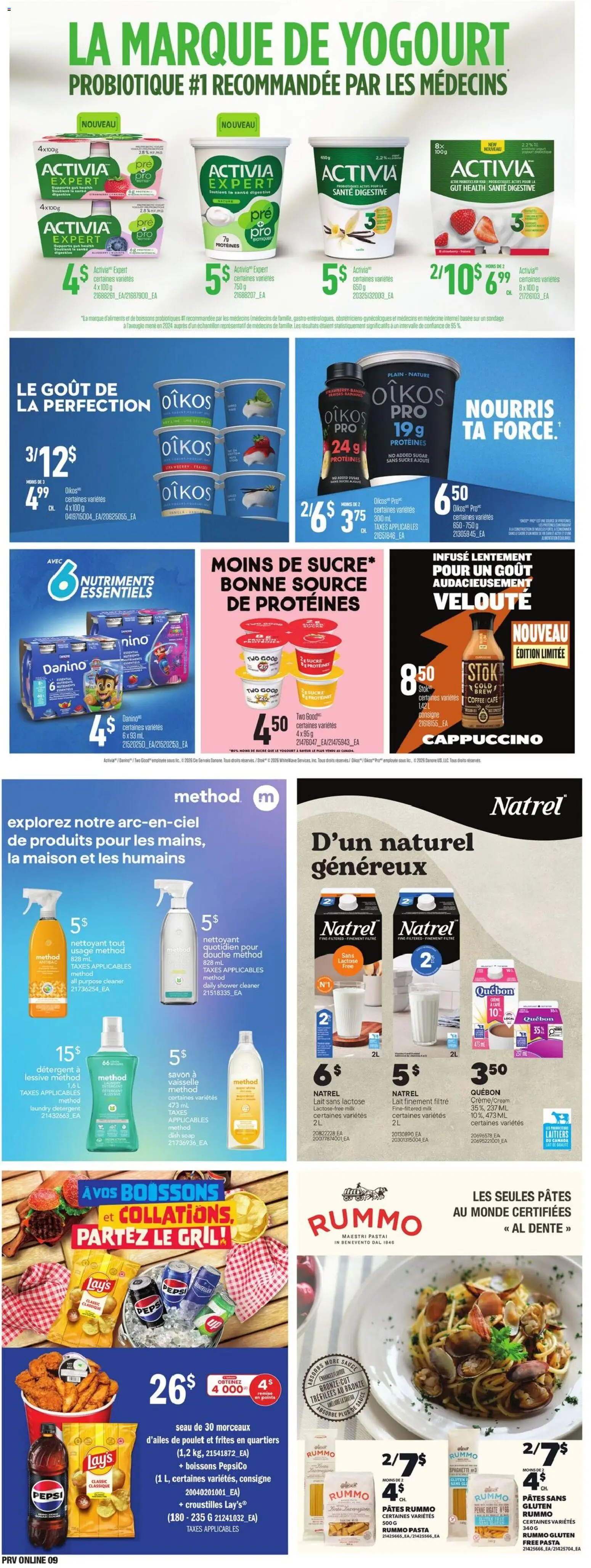 Provigo flyer valid from 11.06.2026 | Page: 11 | Products: Pasta, Shower, Milk, Coffee