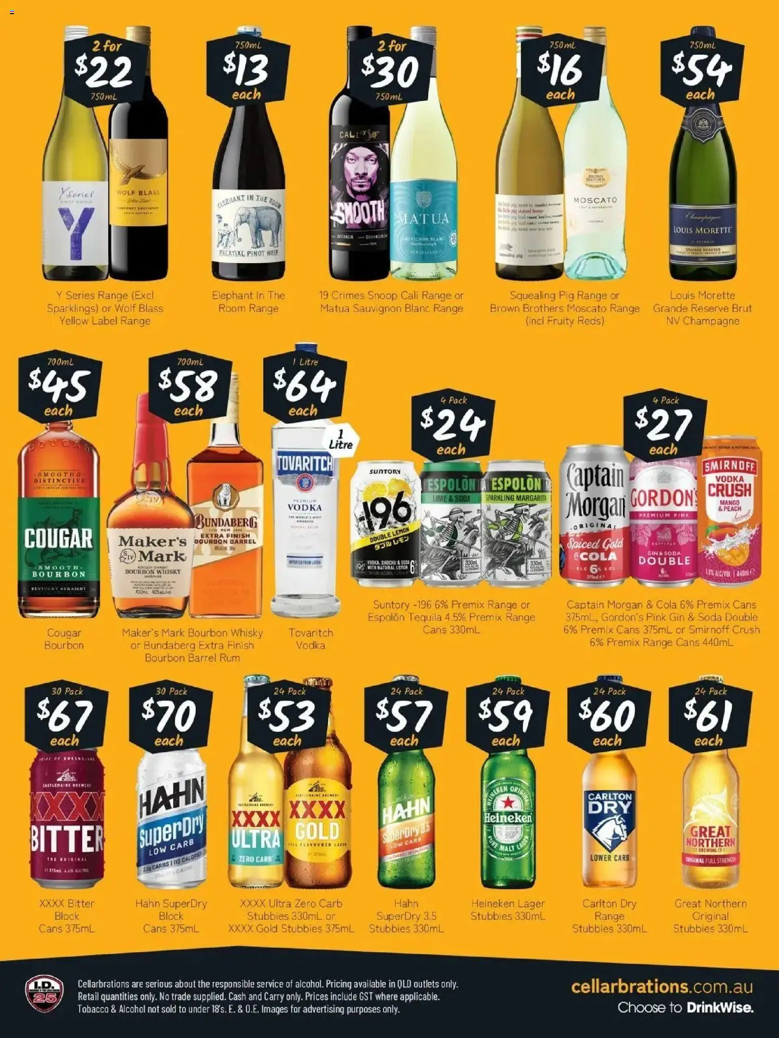 Cellarbrations catalogue - valid from 10/08/2026 | Page: 2 | Products: Champagne, Rum, Captain Morgan, Pink gin