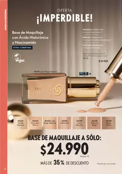 Oriflame catálogo válido desde el 19.06.2026 | Página: 52 | Productos: Maquillaje, Base, Base de maquillaje