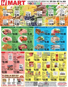Preview of Hmart weekly ads valid from 09/25/2026
