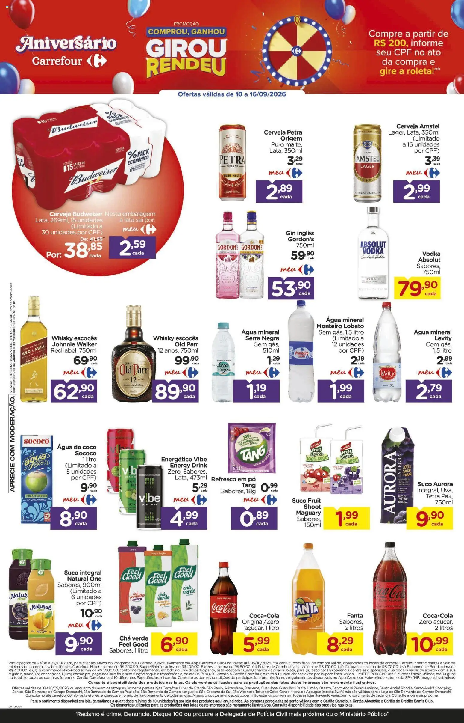 Carrefour Folheto - válido de 10/09/2026 | Página: 5 | Produtos: Coco, Refresco, Fanta, Energético