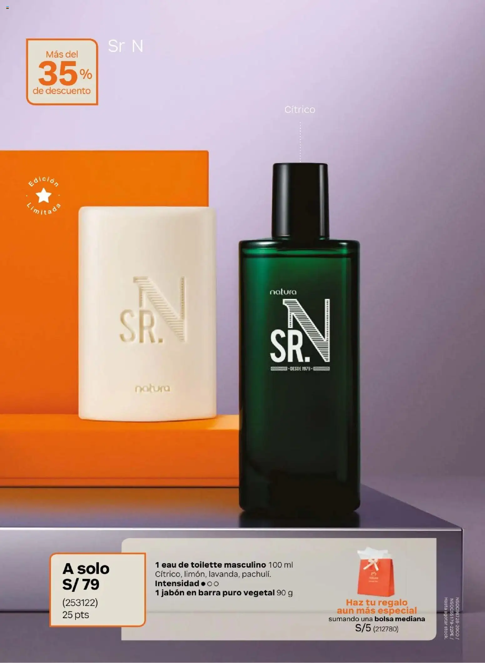 Catálogo Natura válido desde 05.05.2026 | Página: 17 | Productos: Jabón, Bolsa, EAU de Toilette
