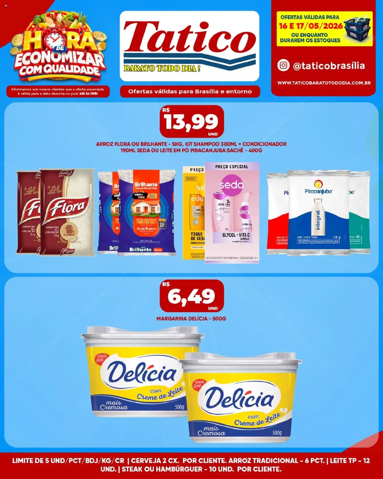 Tatico Folheto - válido de 16.05.2026 | Página: 9 | Produtos: Pó, Condicionador, Hambúrguer, Leite em pó