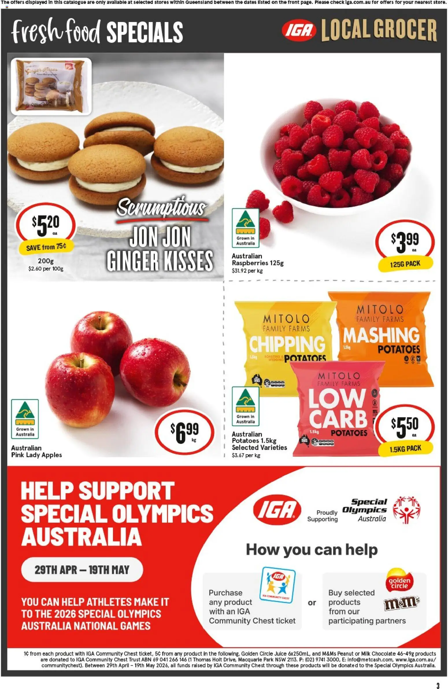 IGA catalogue - valid from 13.05.2026 | Page: 3 | Products: Chicken, Sauce, Seafood, Tuna