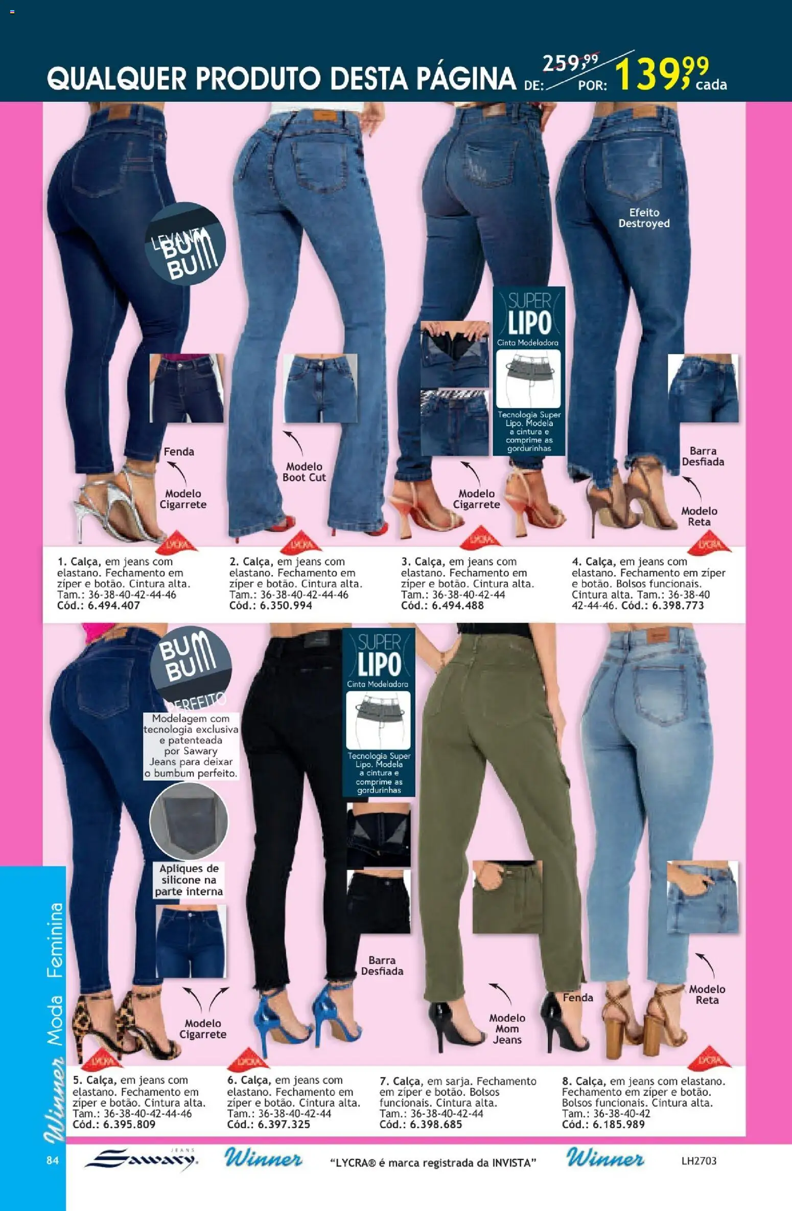 Quatro Estações Folheto - válido de 01/10/2026 | Página: 86 | Produtos: Cinta modeladora, Jeans