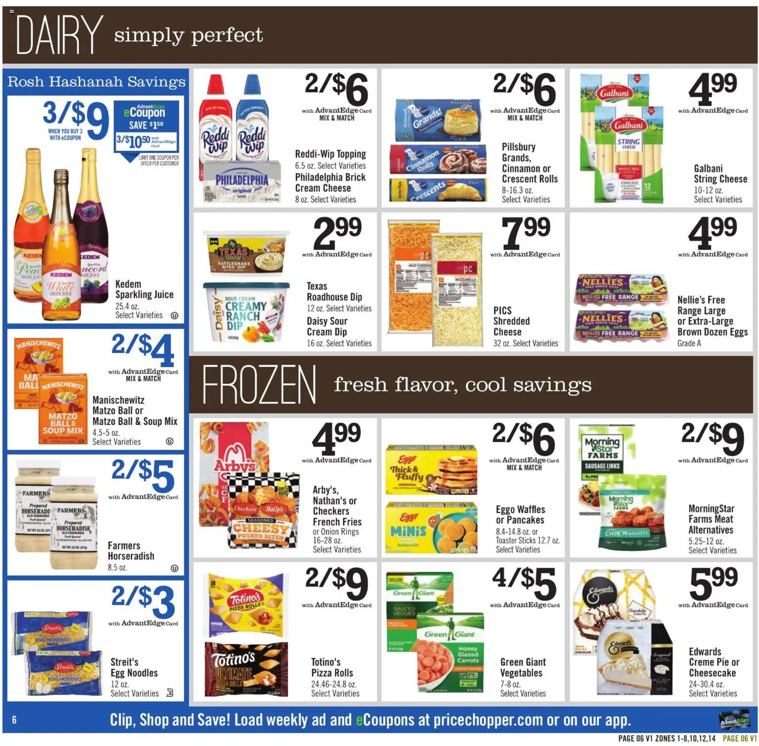 Price Chopper Weekly Ad - valid from 08/30/2026 | Page: 6 | Products: Cream, Vegetables, Sausage, French fries