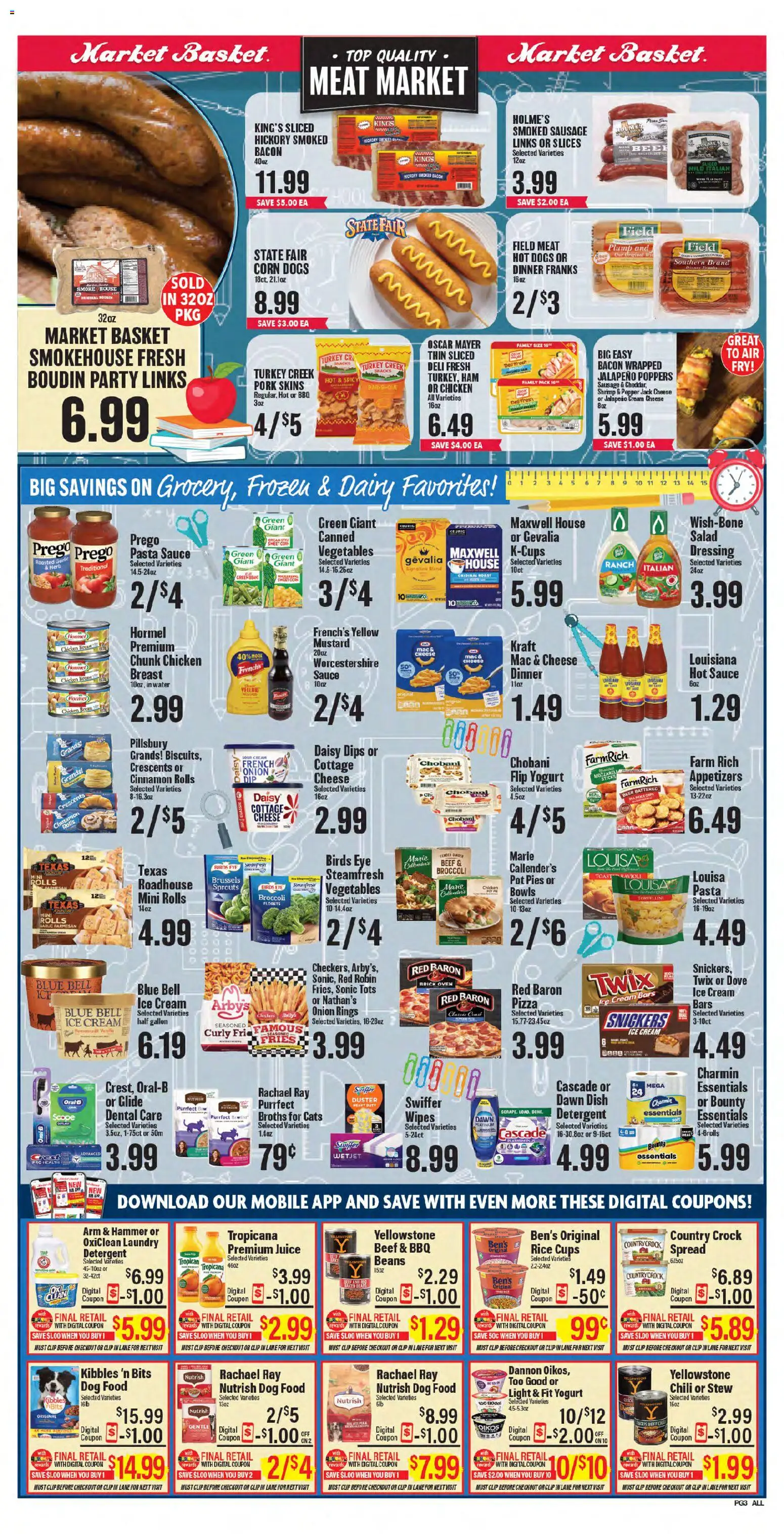 Market Basket Weekly Ad - valid from 08/19/2026 | Page: 5 | Products: Bacon, Cream, Toasts, Dressing