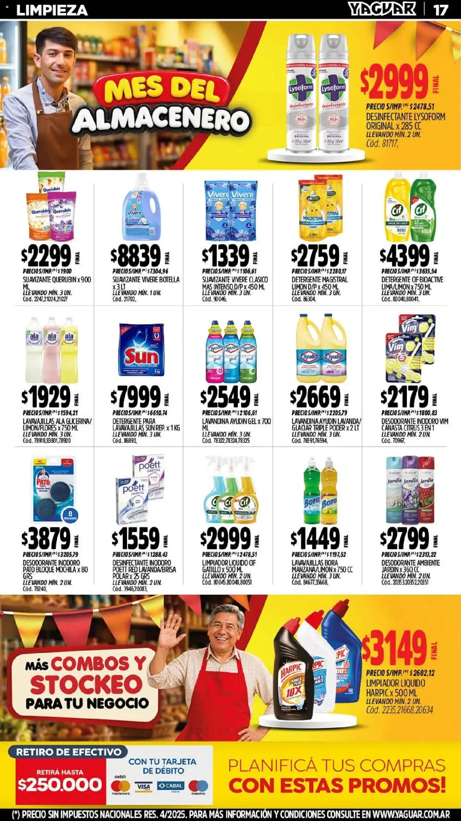 Yaguar - Oferta Semanal Jujuy │ válido desde el 21/09/2026 | Página: 16 | Productos: Desinfectante, Lavavajillas, Mochila, Suavizante