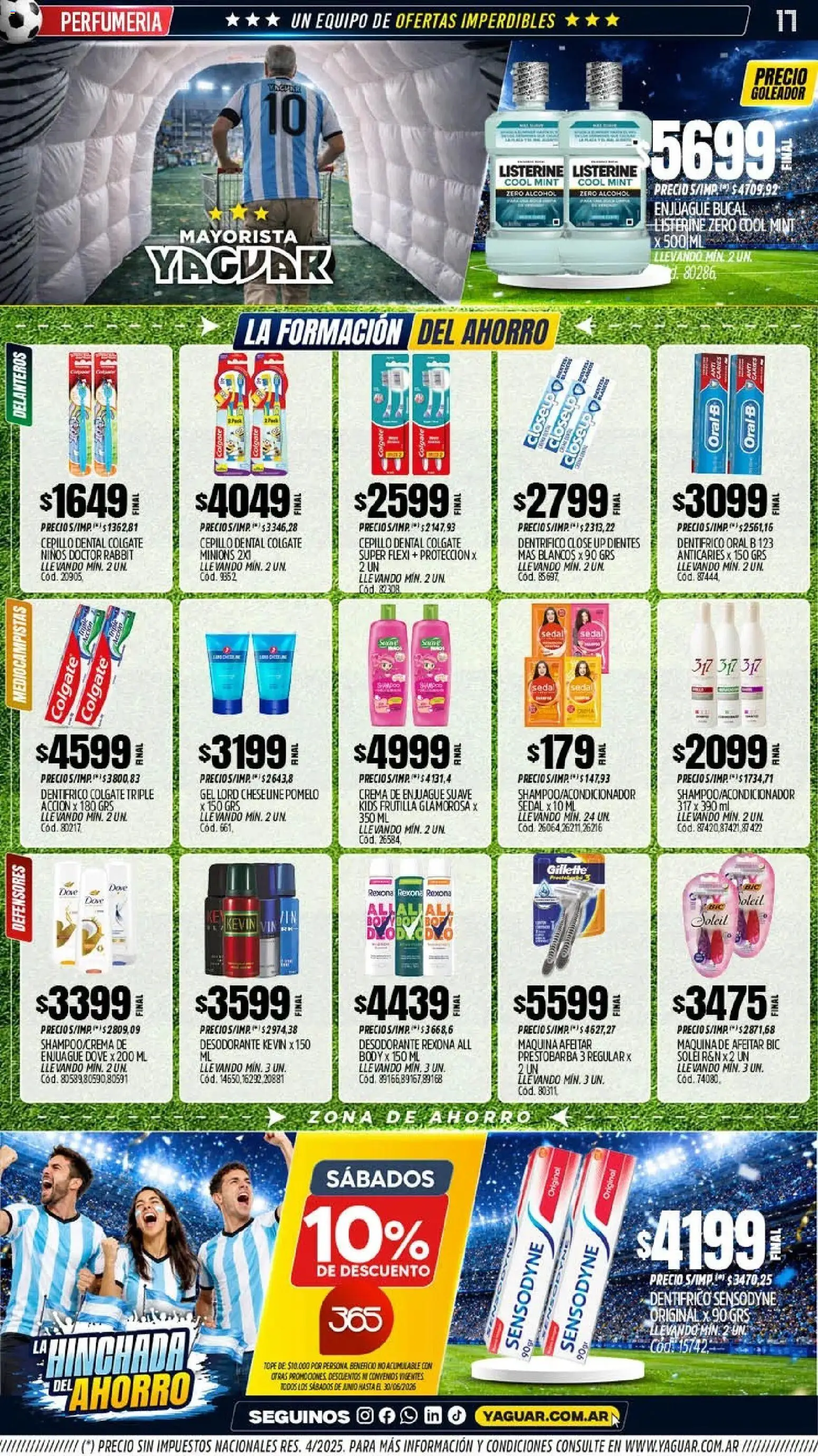 Yaguar - Oferta Semanal Santa Fé │ válido desde el 08.06.2026 | Página: 17 | Productos: Frutilla, Cepillo, Desodorante, Crema