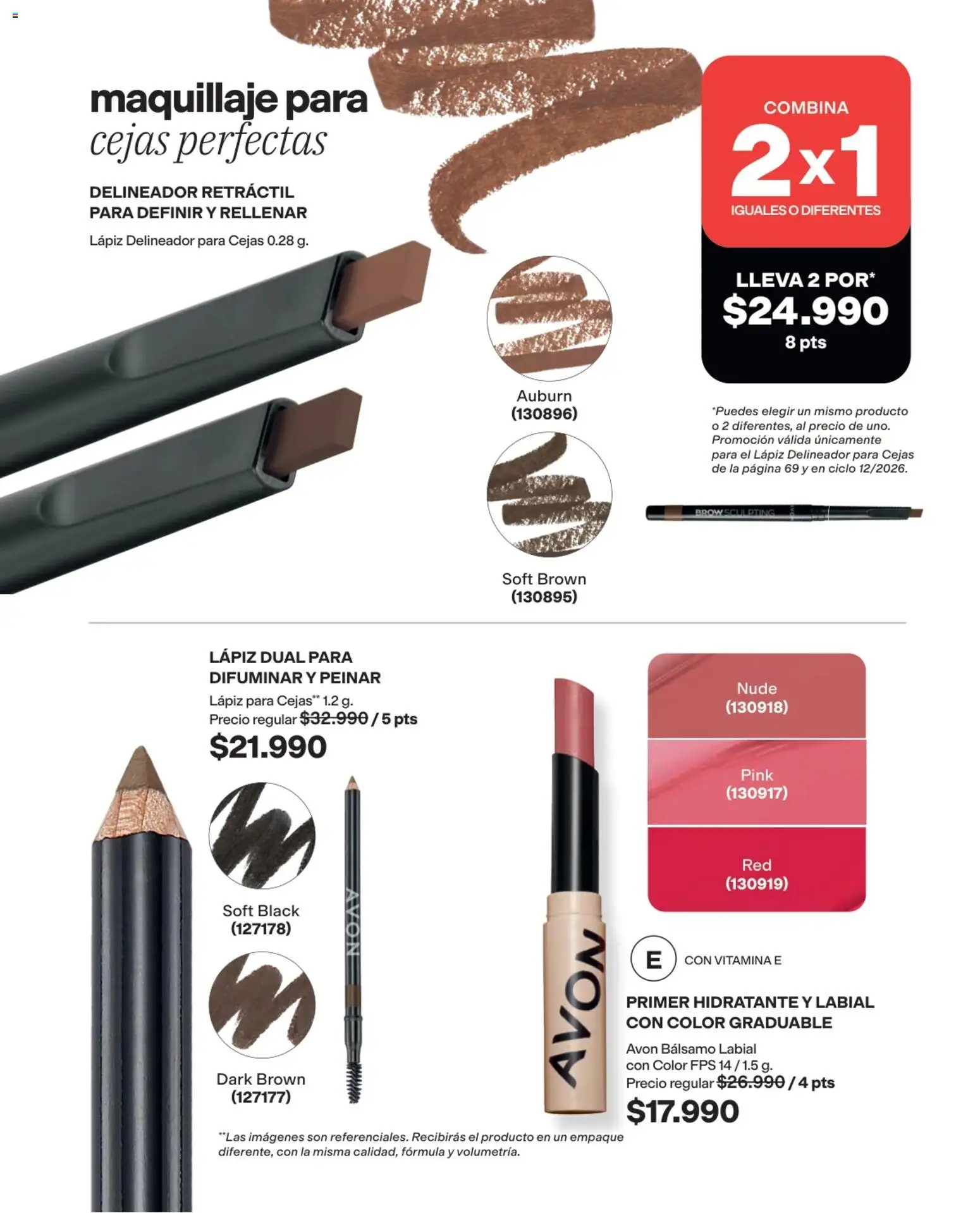 Avon revista - valida desde el 03/08/2026 | Página: 69 | Productos: Bálsamo labial, Bálsamo, Maquillaje, Delineador