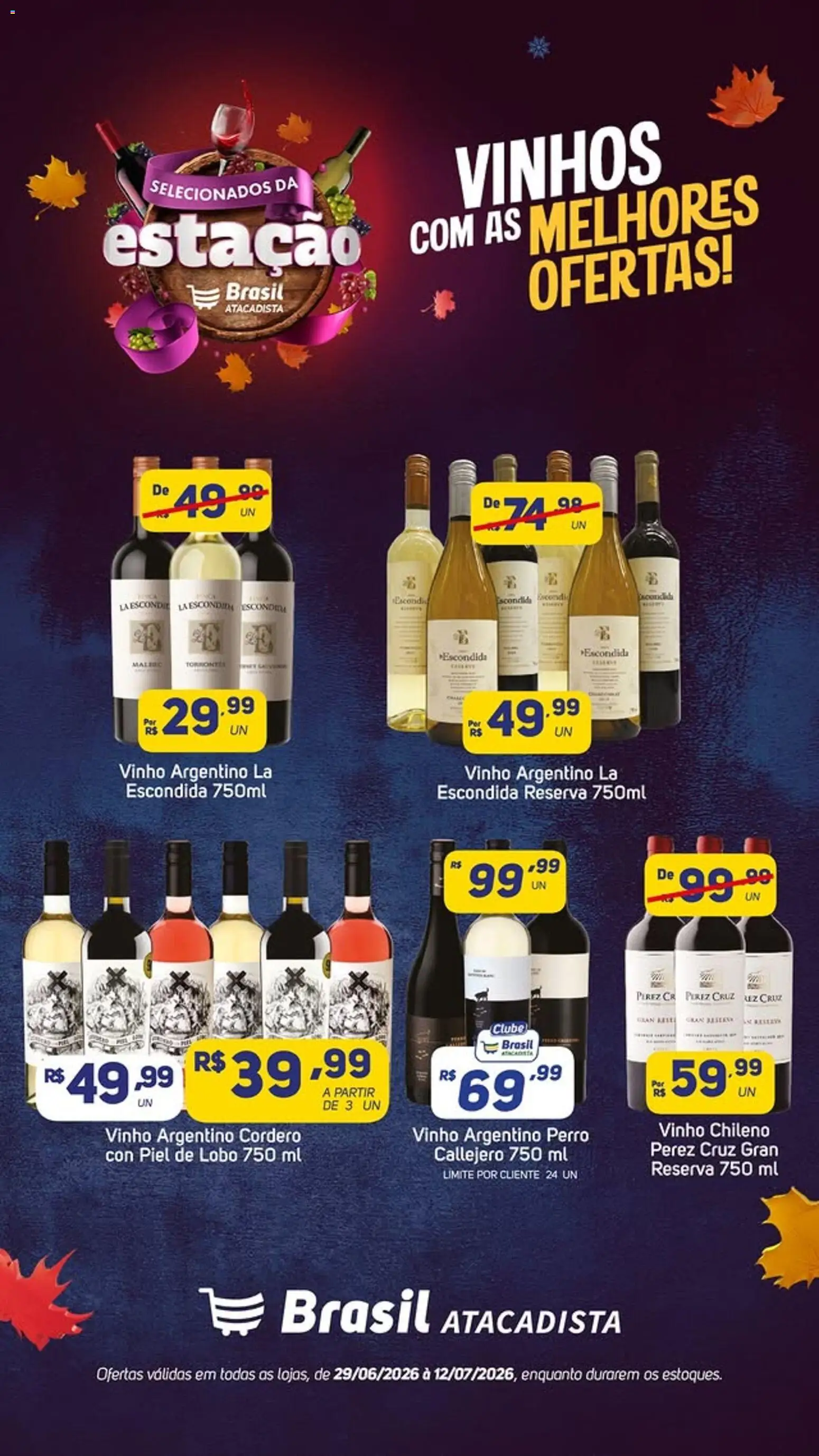 Brasil Atacadista Folheto - válido de 29/06/2026 | Página: 2 | Produtos: Vinho