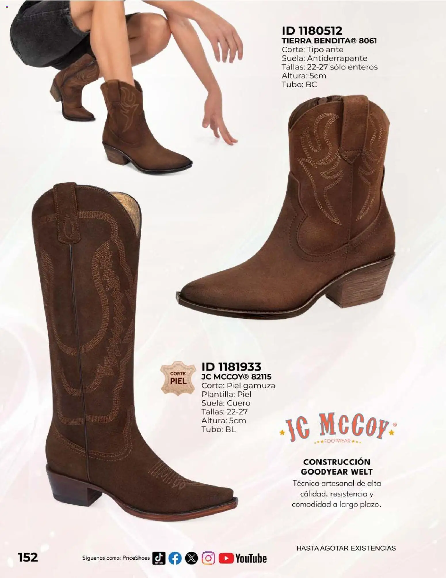 Nuevas ofertas de Price Shoes válidas en toda la República Mexicana desde el 09.05.2026. ¡Encuentra las mejores ofertas en Price Shoes catálogo Exclusivos! | Página: 152 | Productos: Gamuza