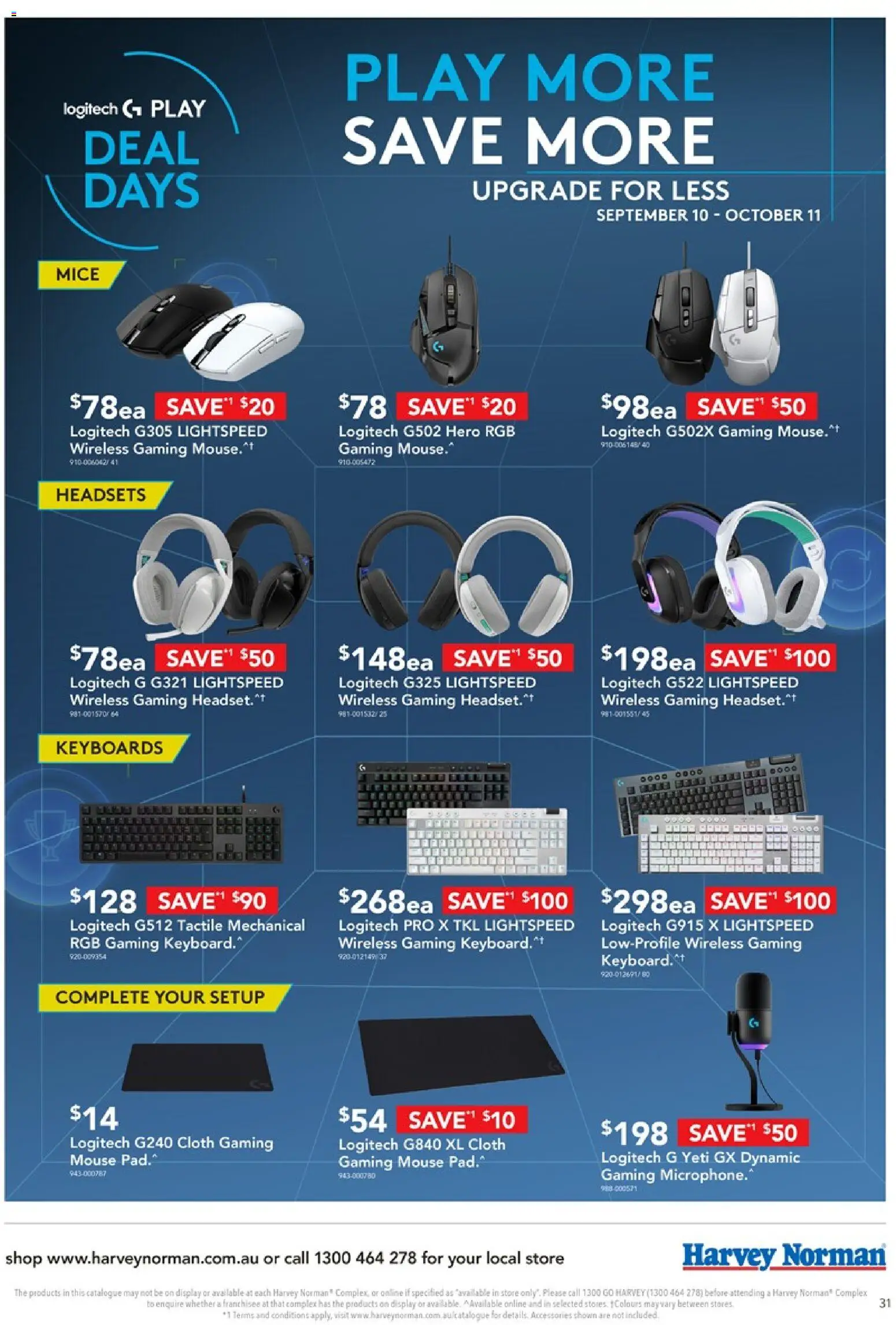 Harvey Norman catalogue - valid from 19/09/2026 | Page: 31 | Products: Cloth, Accessories, Mouse, Keyboard