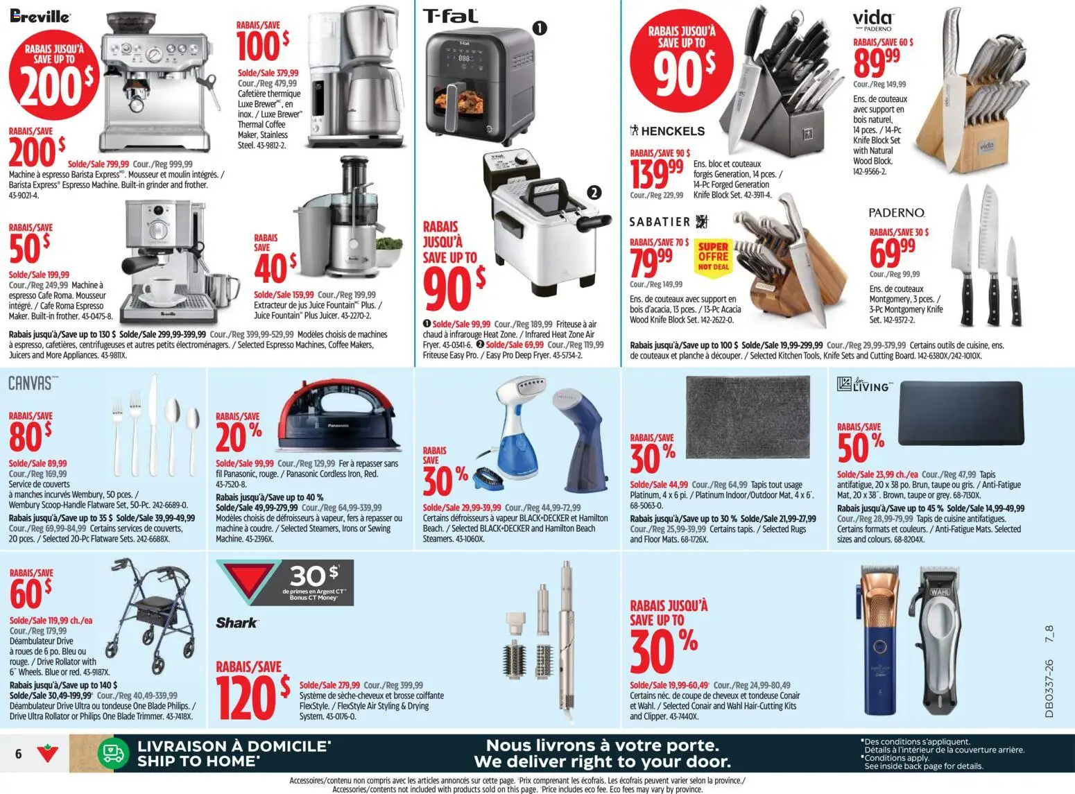 Canadian Tire flyer valid from Sep 10, 2026 | Page: 6 | Products: Grinder, Coffee, Juice