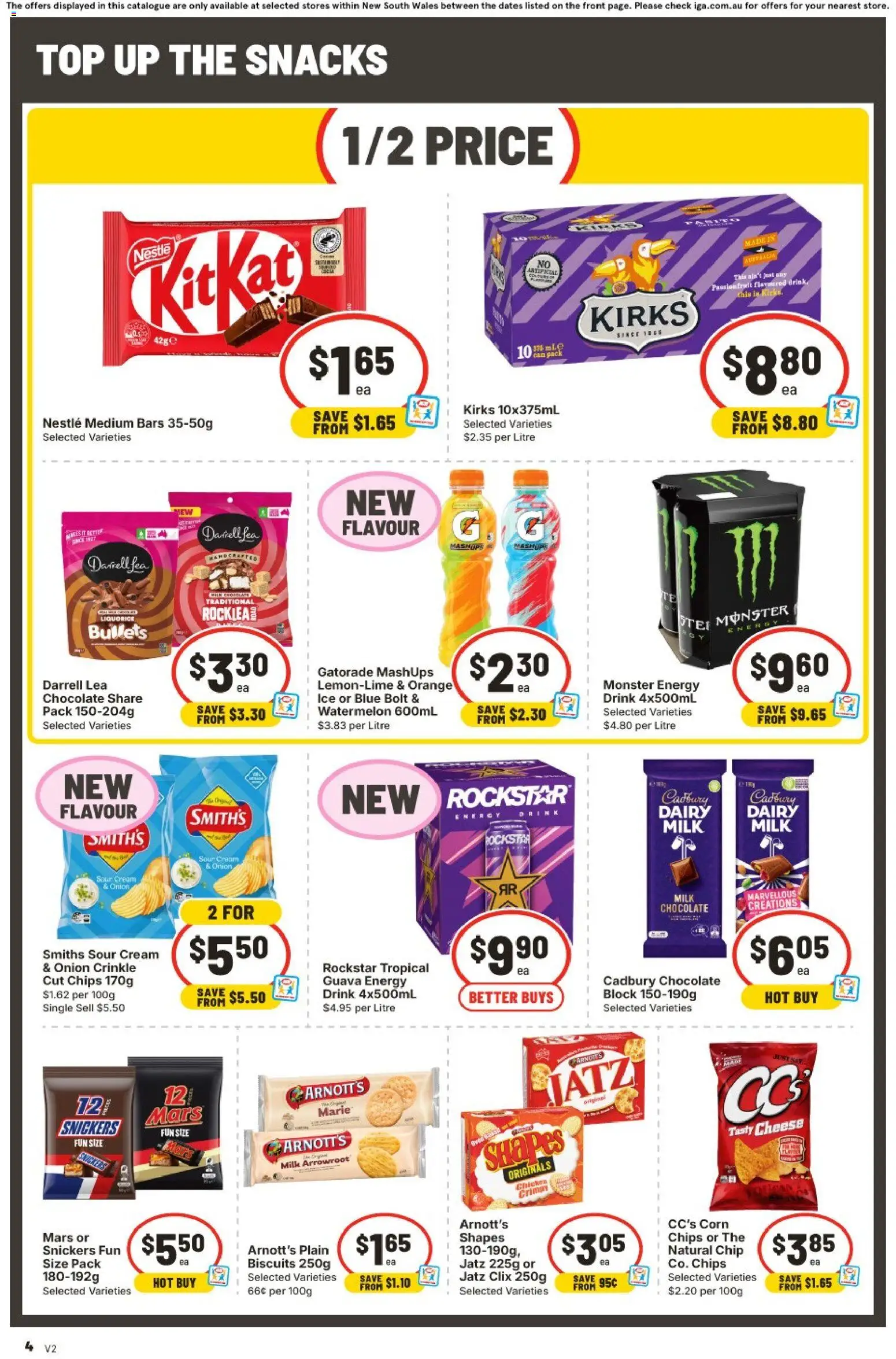 IGA catalogue - valid from 16/09/2026 | Page: 5 | Products: Cheese, Passionfruit, Biscuits, Snickers