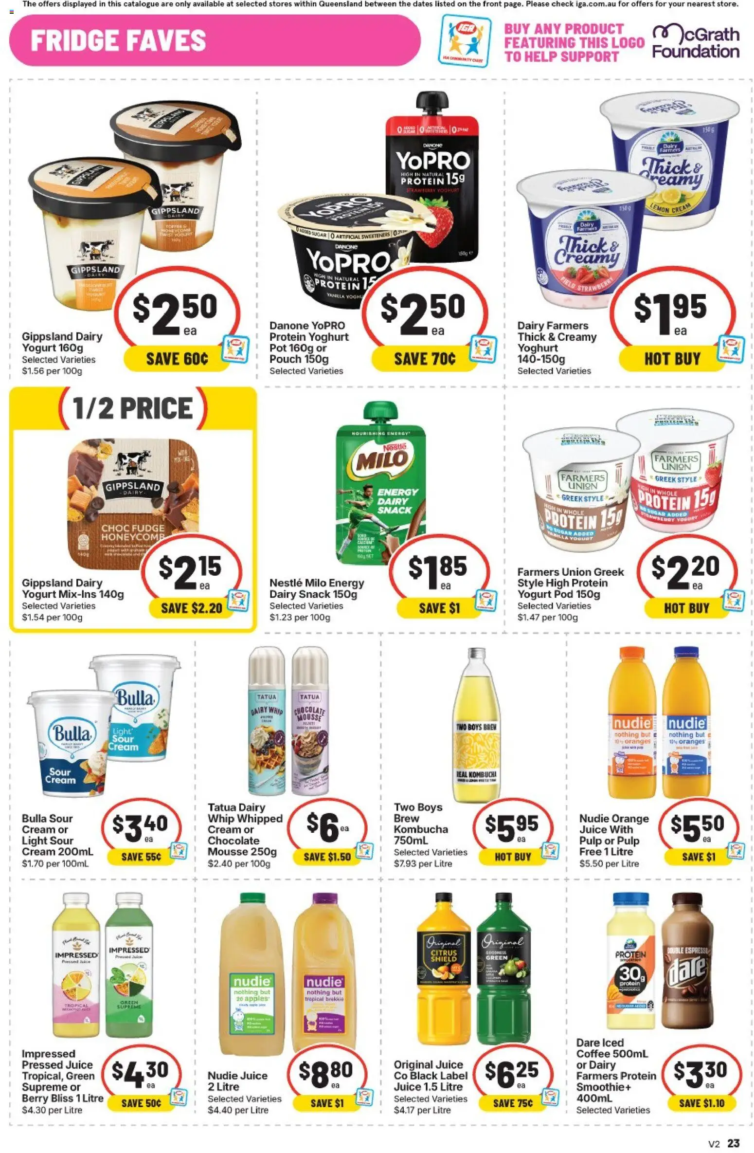 IGA catalogue - valid from 23/09/2026 | Page: 31 | Products: Yoghurt, Sweeteners, Chocolate, Fridge