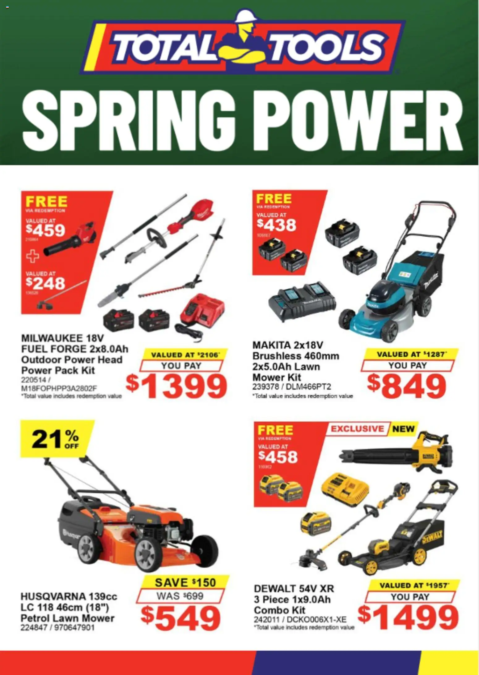 Total Tools catalogue - valid from 01/10/2026 | Page: 1 | Products: Lawn mower, Tools, Mower