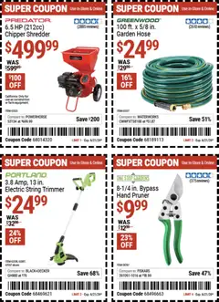 Preview of Harbor Freight weekly ads valid from 08.06.2026 | Page: 14 | Products: Trimmer, Pruner, Shredder