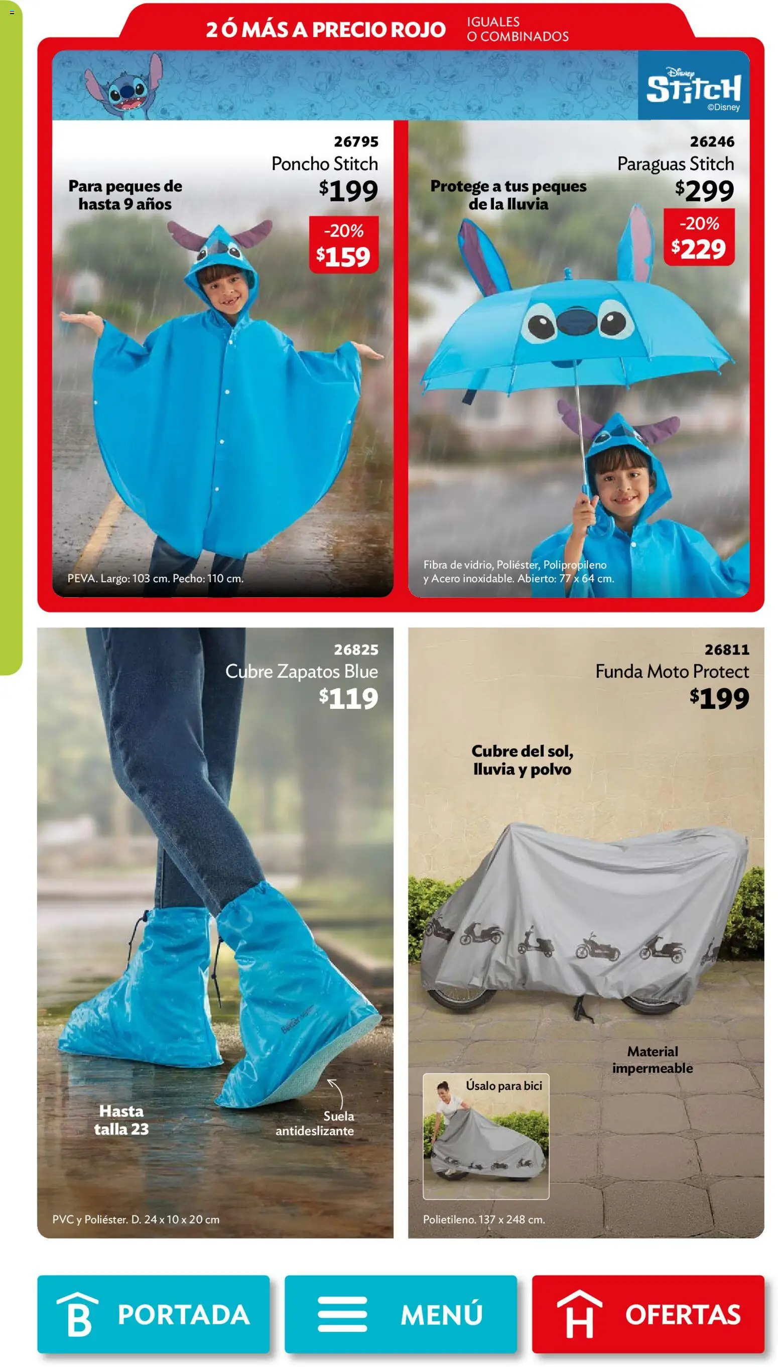 Nuevas ofertas de Betterware válidas en toda la República Mexicana desde el 31/08/2026. ¡Encuentra las mejores ofertas en Betterware campaña 9 2026! | Página: 102 | Productos: Zapatos, Poncho, Funda, Polvo