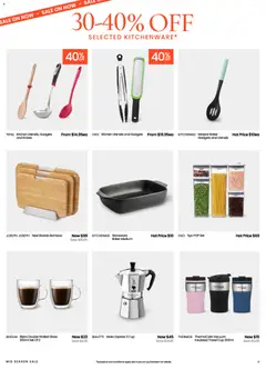 Preview of Myer Mid Season Sale - valid from 09/09/2026 | Page: 18 | Products: Mineral water, Utensils, Water, Knives