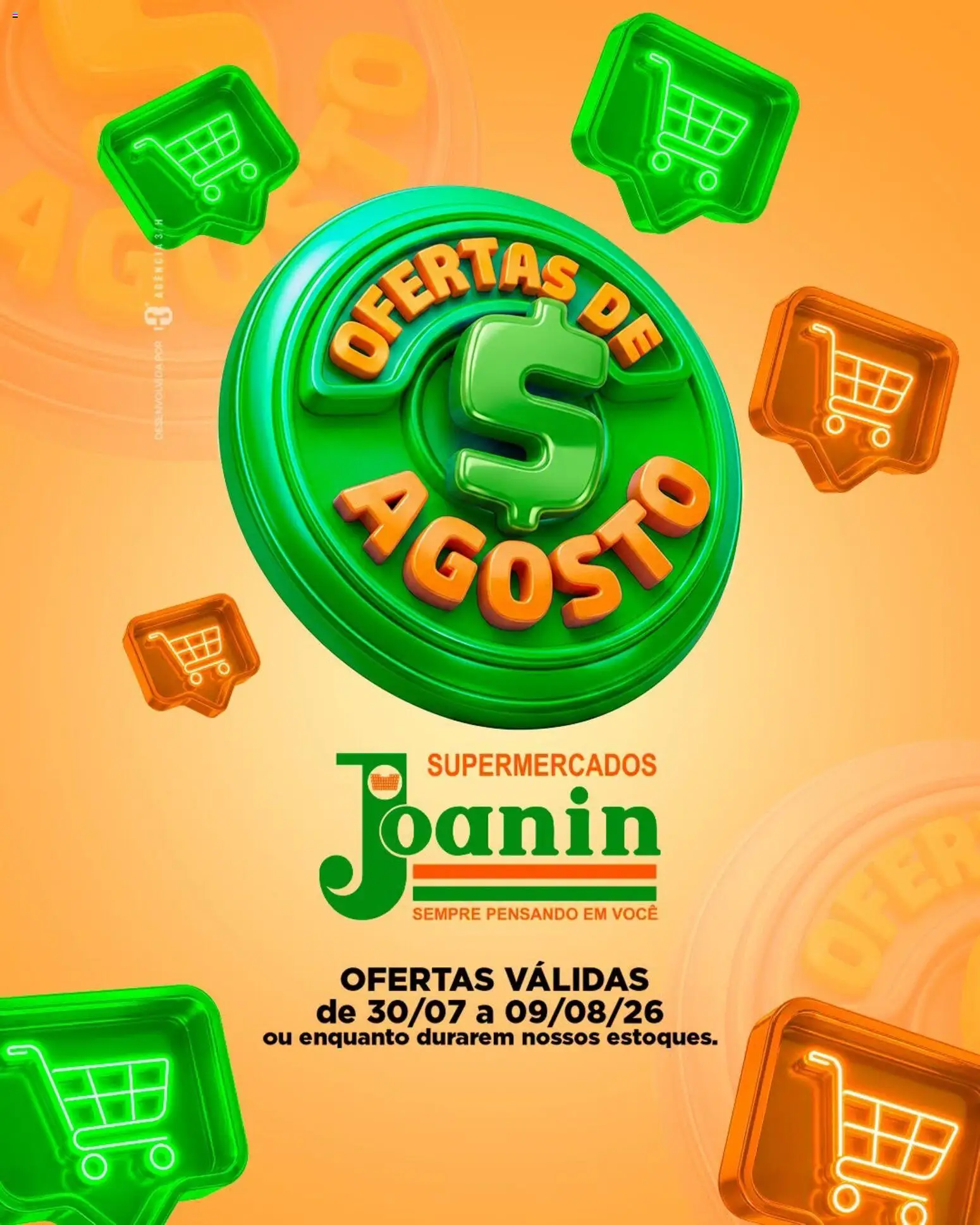 Supermercados Joanin Folheto - válido de 30/07/2026 | Página: 1