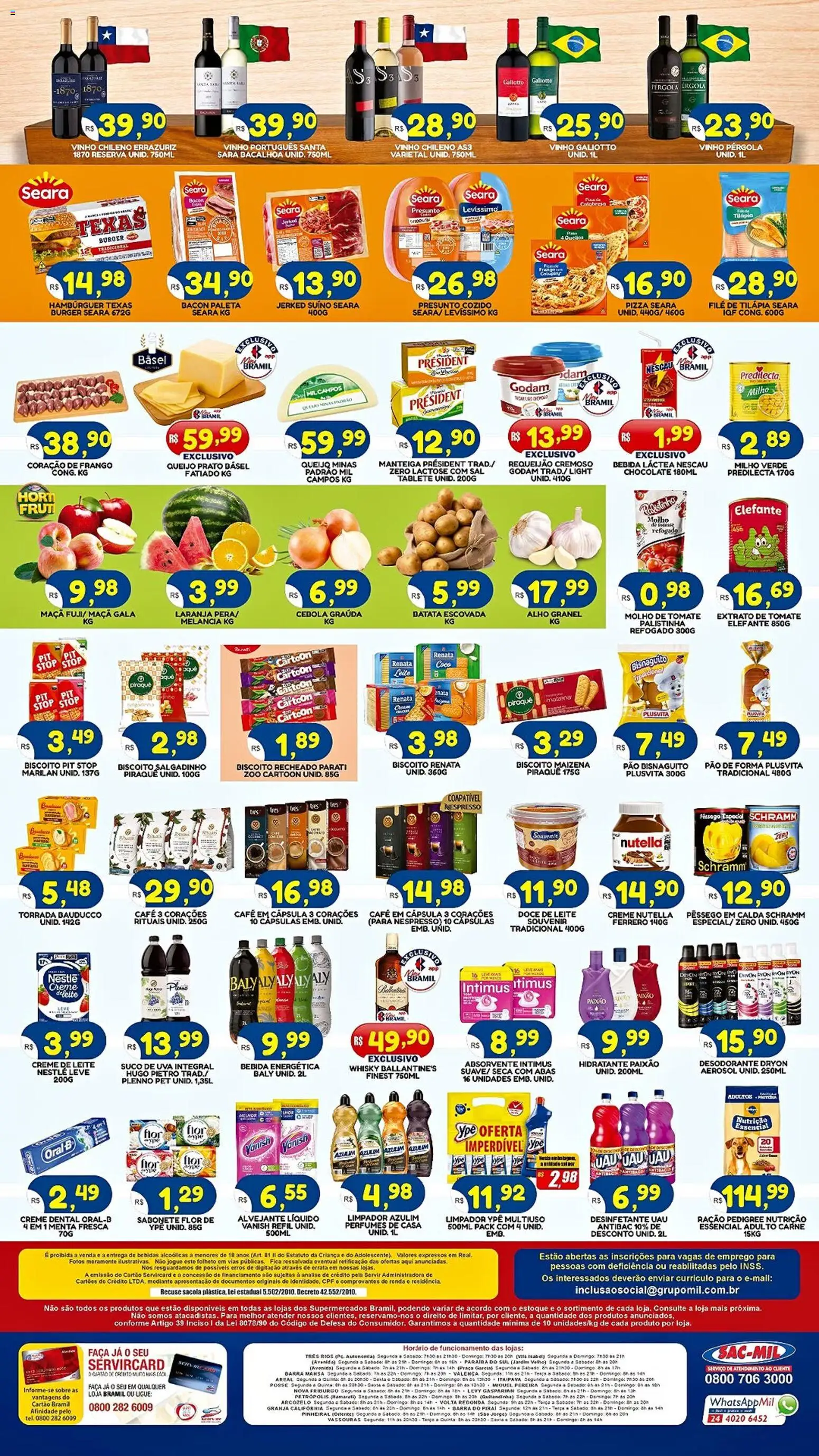 Bramil Supermercados Folheto - válido de 04/09/2026 | Página: 2 | Produtos: Coco, Pizza, Bebida, Bacon