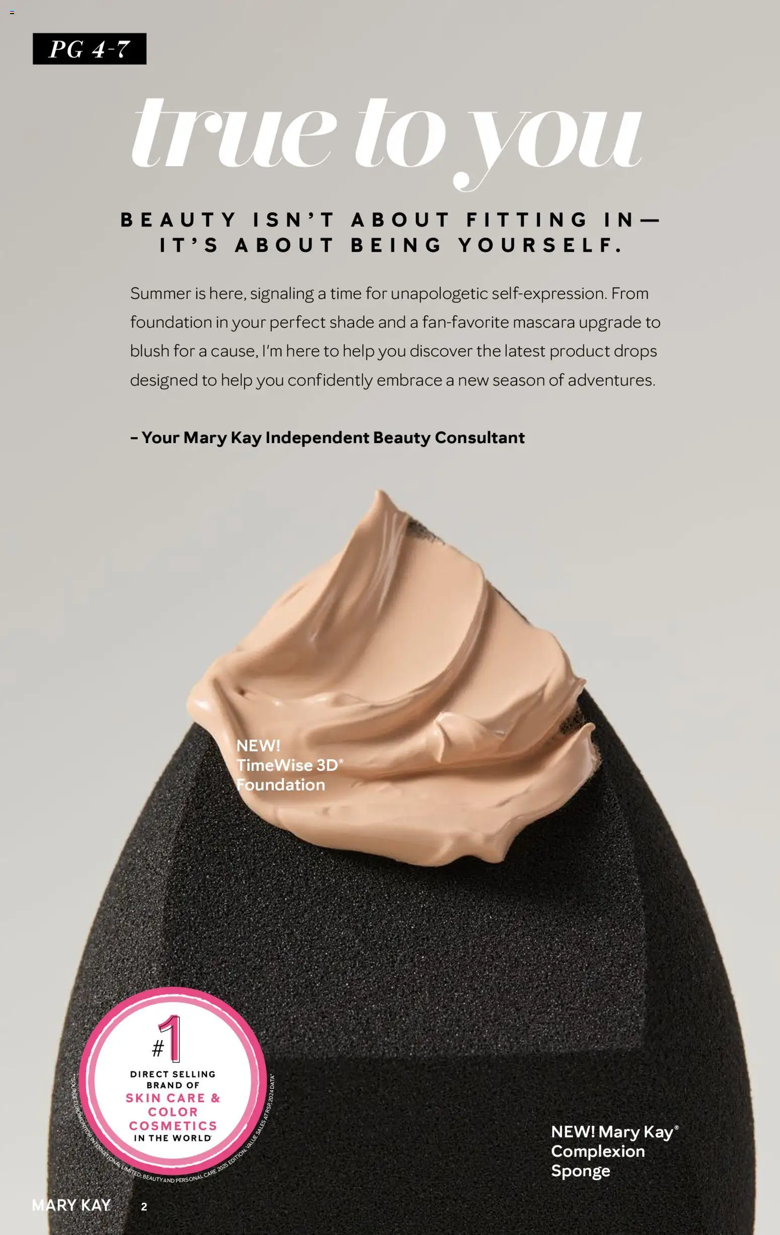 Mary Kay The Look Summer 2026 - valid from 16.05.2026 | Page: 2 | Products: Foundation, Blush, Mascara, Sponge