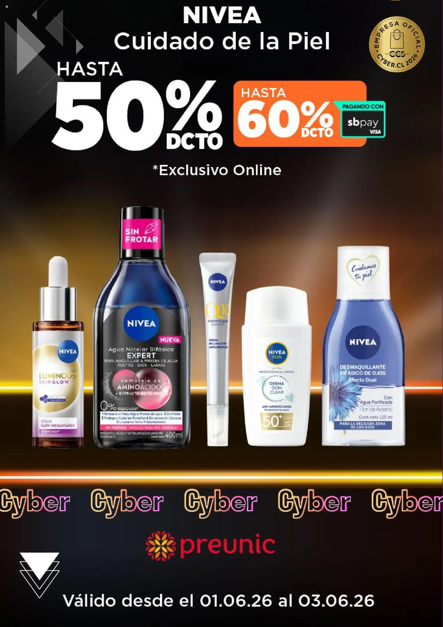 Preunic Cyber Day │ válido desde el 01.06.2026 | Página: 2 | Productos: Desmaquillante, Agua, Té, Serum