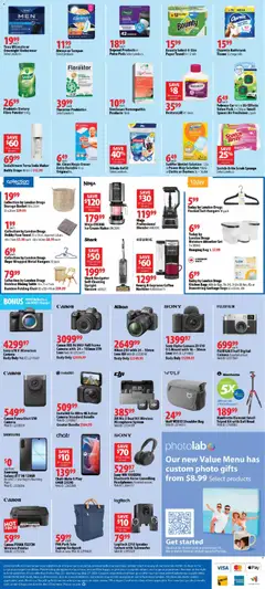 Preview of London Drugs weekly flyer / circulaire from shop London Drugs valid from 22.05.2026 | Page: 4 | Products: Camera, Speaker, Table, Underwear