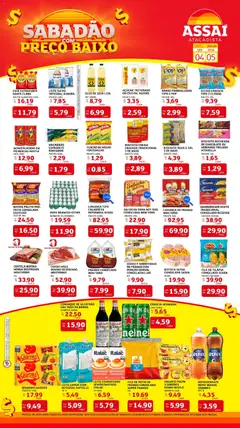 Assaí Atacadista ofertas - PB - Pré-Visualização do folheto da loja Assaí Atacadista, válido de 04/07/2026 | Página: 1 | Produtos: Espaguete, Feijão, Ovos, Bandeja
