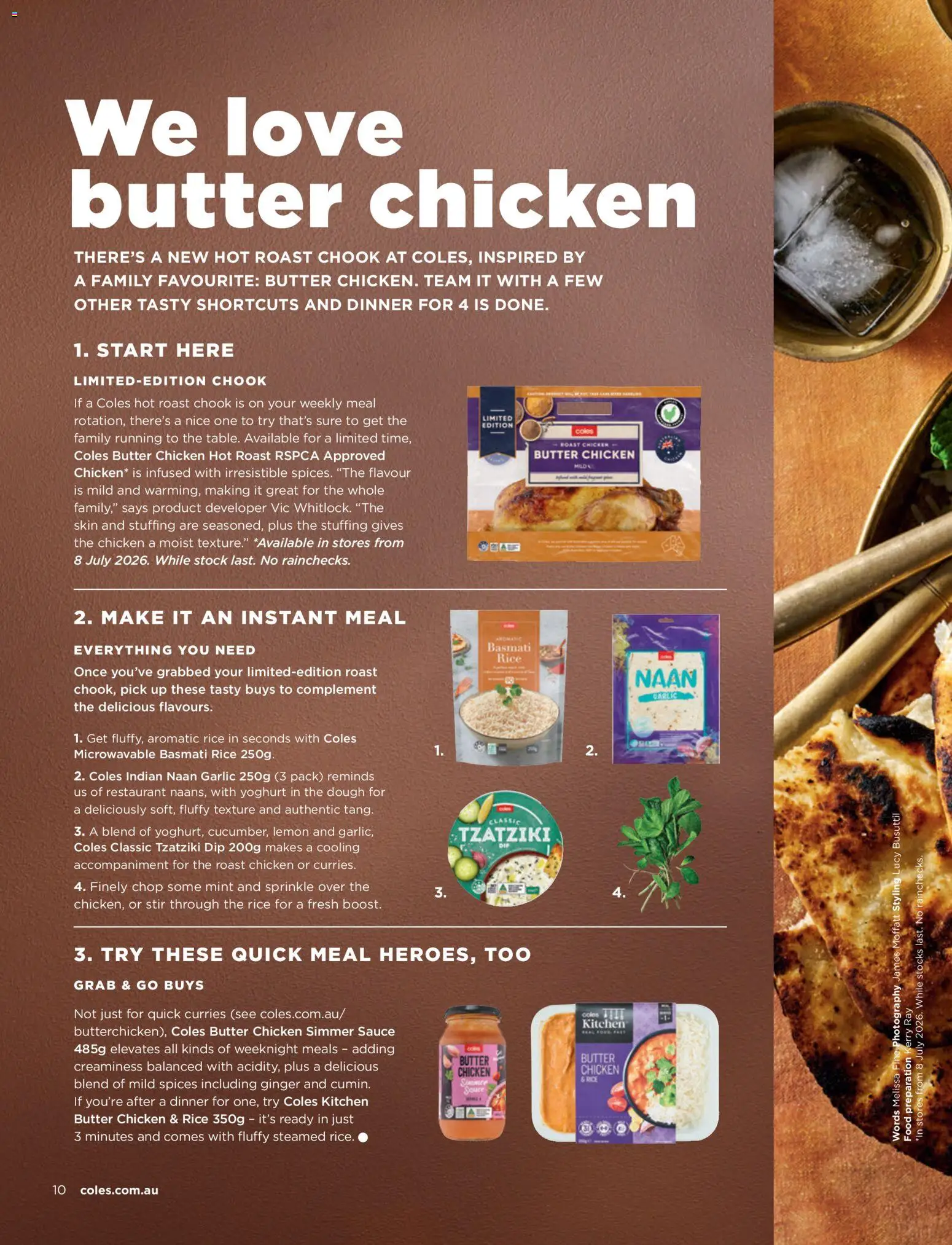 Coles catalogue - valid from 01/07/2026 | Page: 10 | Products: Butter, Rice, Spices, Sauce