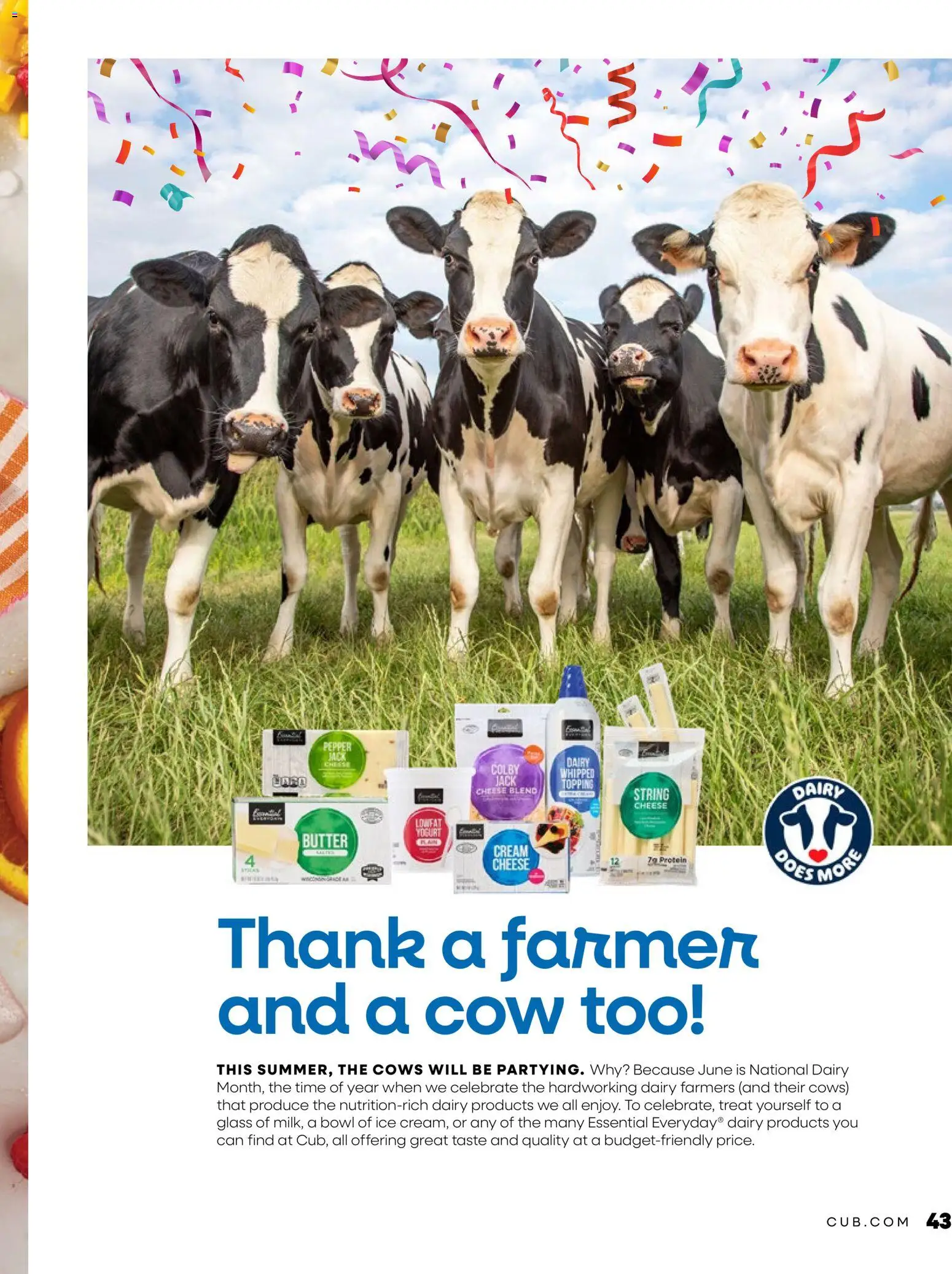 Cub Foods Magazine - valid from 06/01/2026 | Page: 43 | Products: Butter, Cheese, Protein, Ice