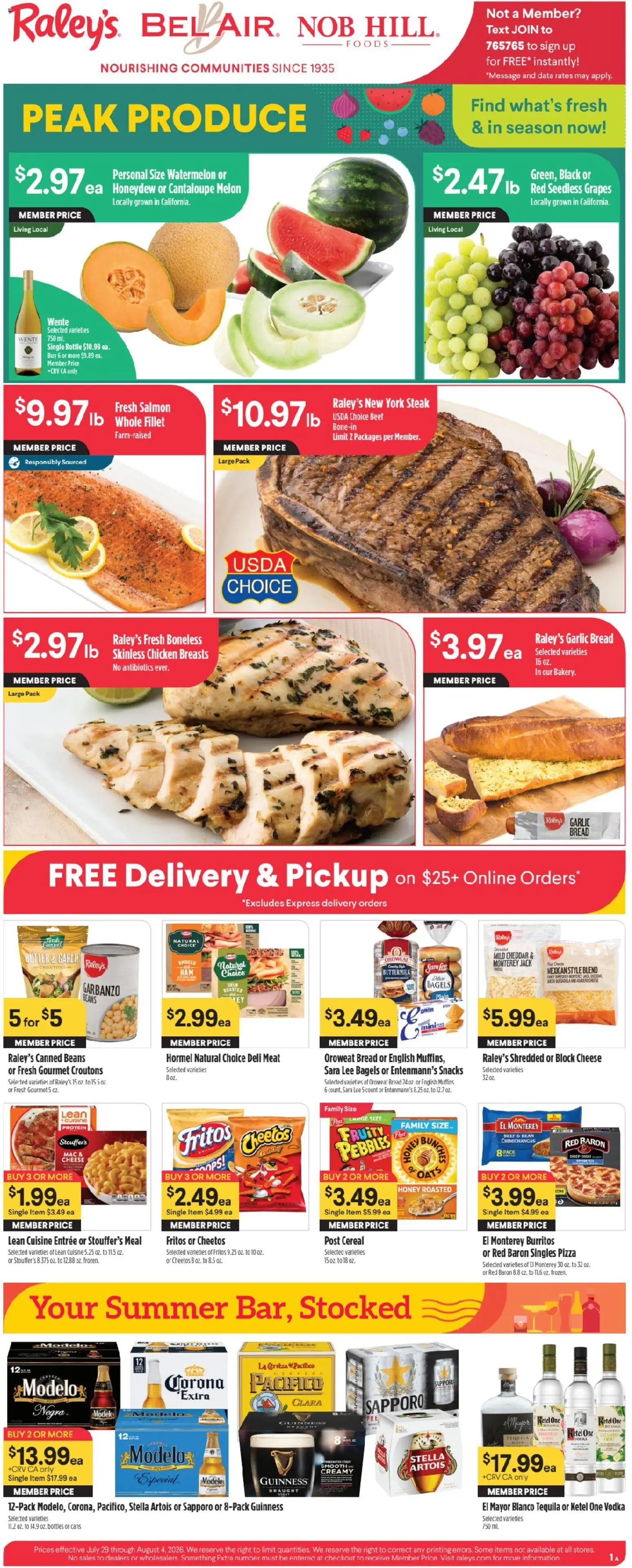 Raley's Weekly Ad - valid from 07/29/2026 | Page: 1