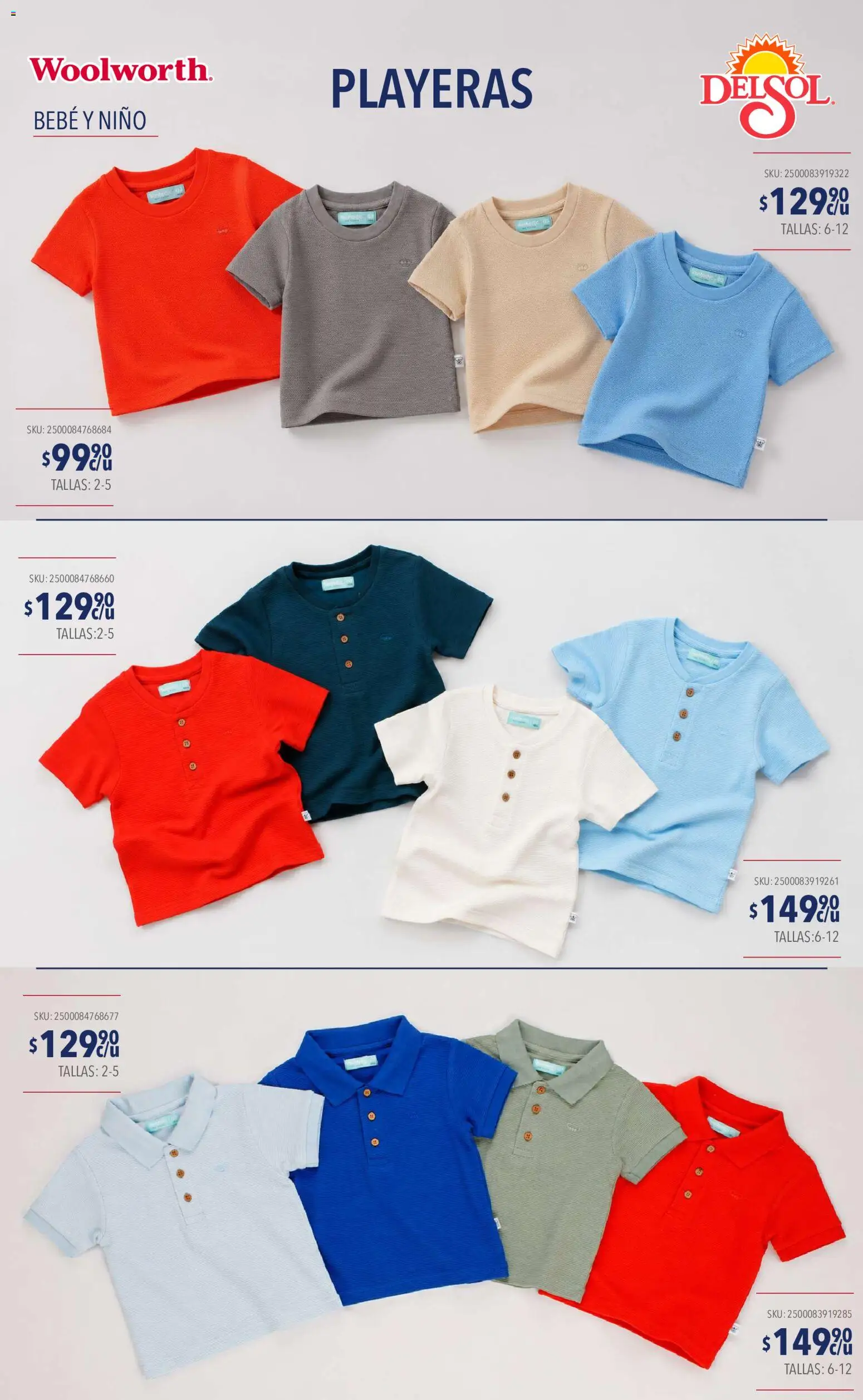 Nuevas ofertas de Del Sol y Woolworth válidas en toda la República Mexicana desde el 10/09/2026. ¡Encuentra las mejores ofertas en Del Sol y Woolworth catálogo Moda Esenciales! | Página: 27