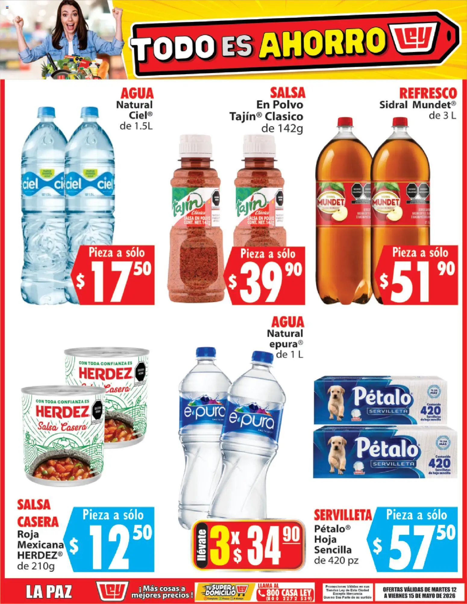 Nuevas ofertas de Casa Ley válidas en toda la República Mexicana desde el 12.05.2026. ¡Encuentra las mejores ofertas en Casa Ley folleto Todo es ahorro! | Página: 6