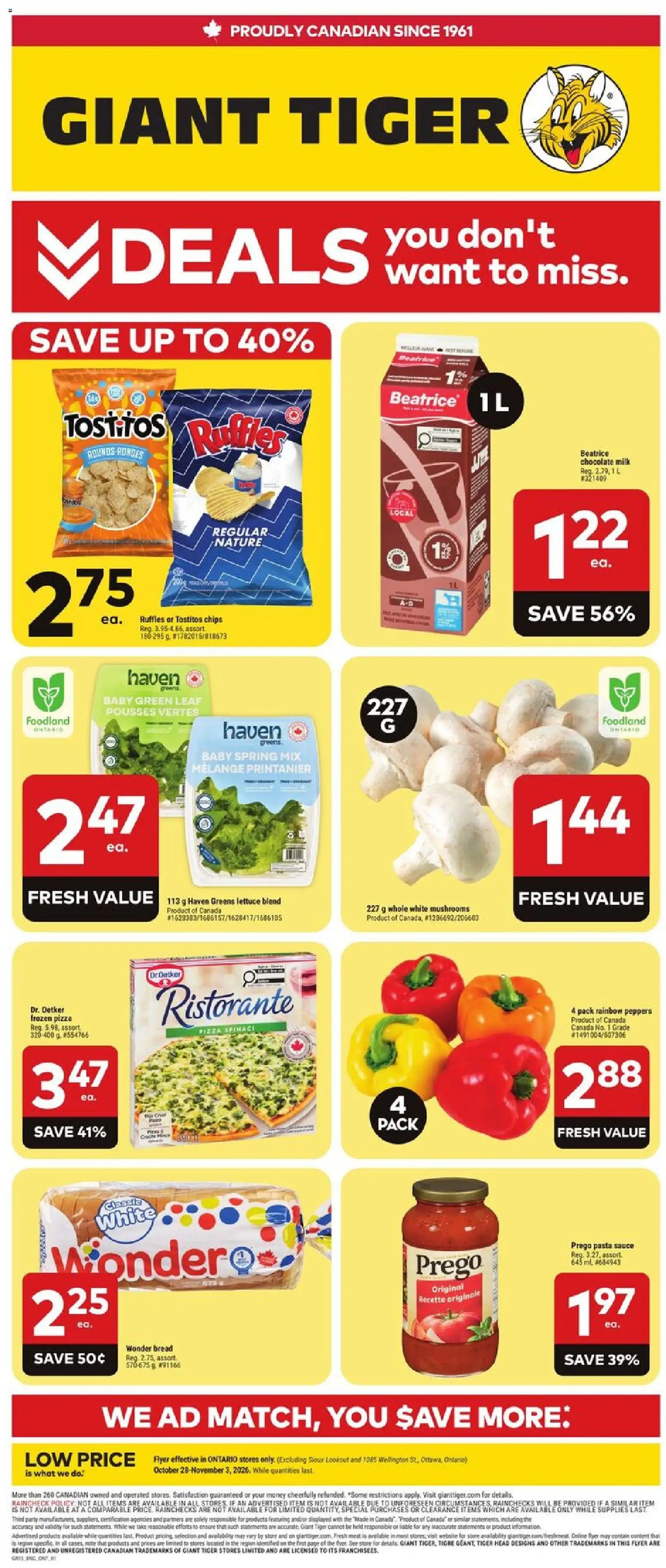 Giant Tiger flyer valid from Oct 28, 2026 | Page: 1