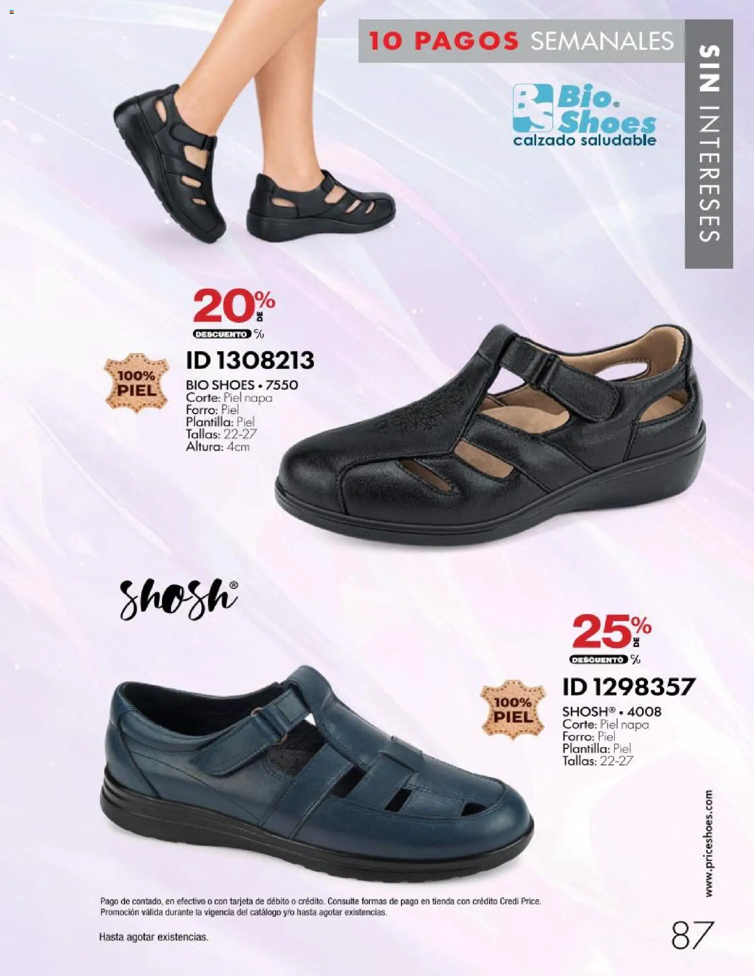 Nuevas ofertas de Price Shoes válidas en toda la República Mexicana desde el 28/10/2026. ¡Encuentra las mejores ofertas en Price Shoes catálogo 10 pagos sin intereses! | Página: 87